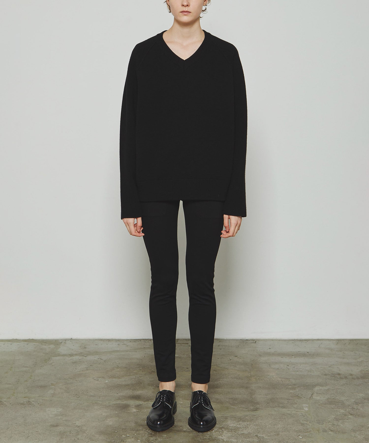 RERACS RAGRAN V NECK PULLOVER KNIT