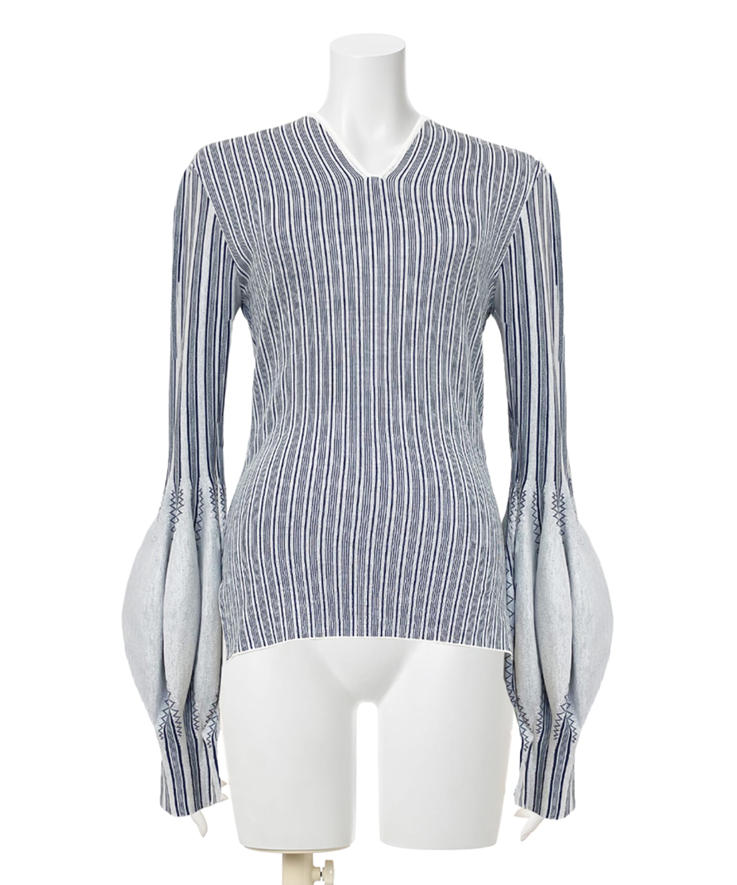 Asymmetric Knitted Volume Top