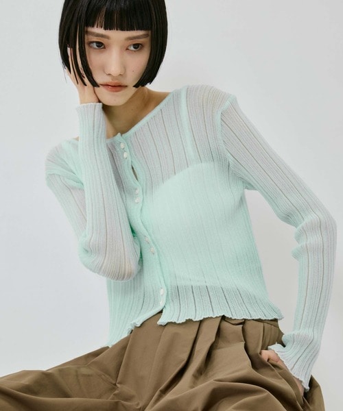 SHEER RANDOM LIB KNIT