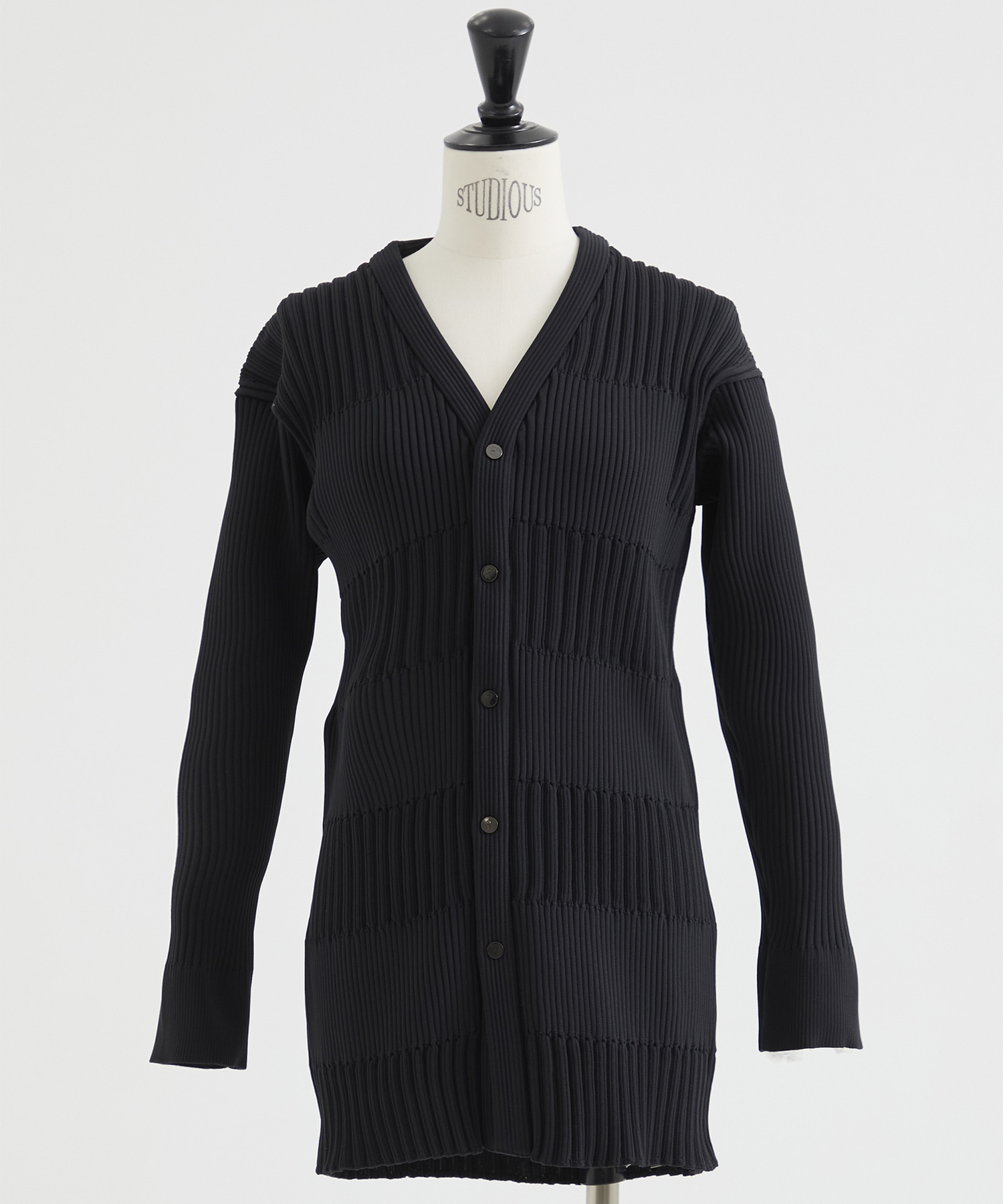 FLUTED LONG CARDIGAN