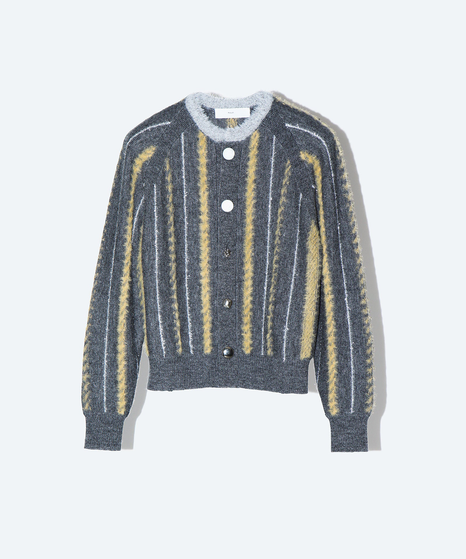 Stripe knit cardigan