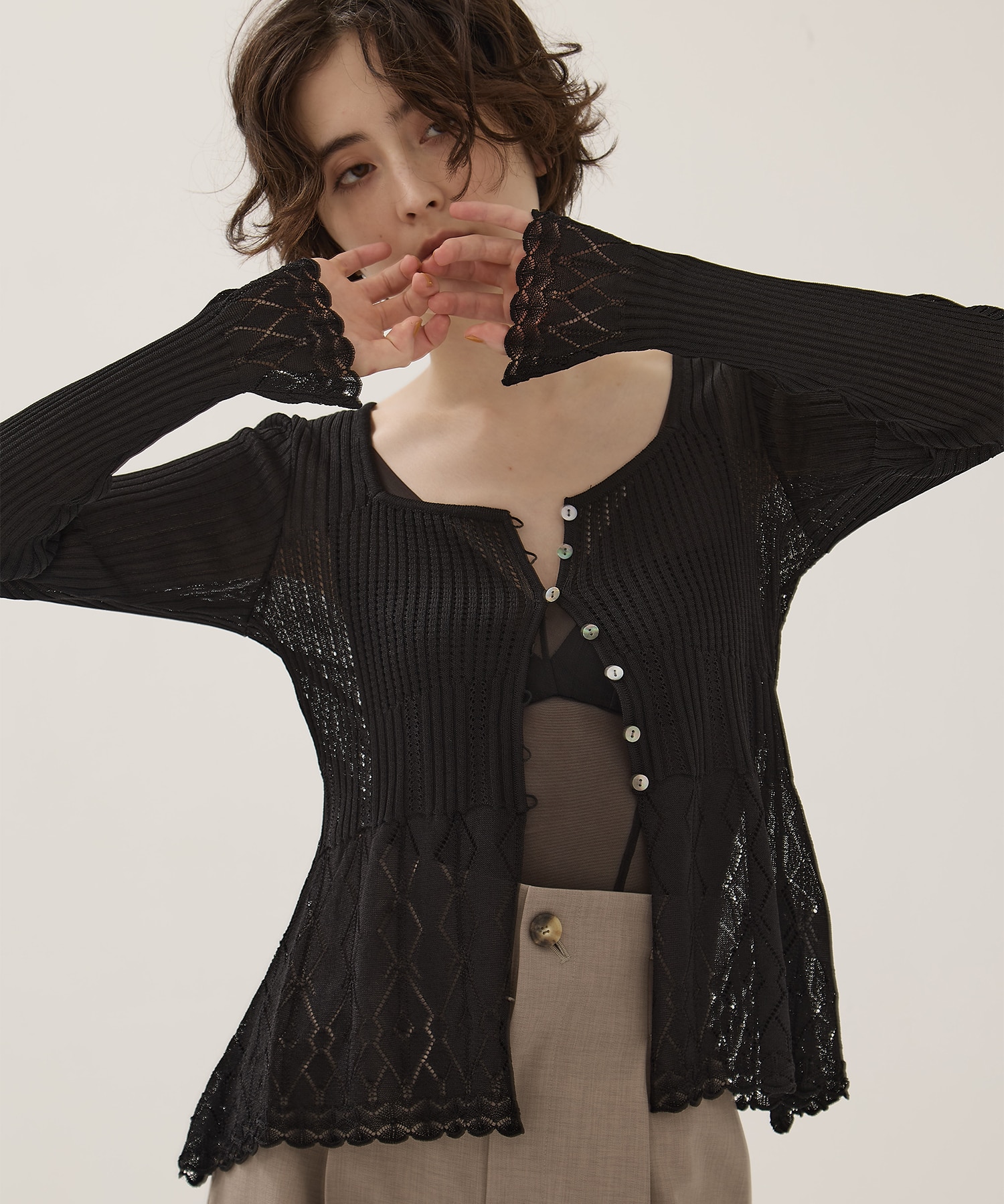 Lace Knit Cardigan