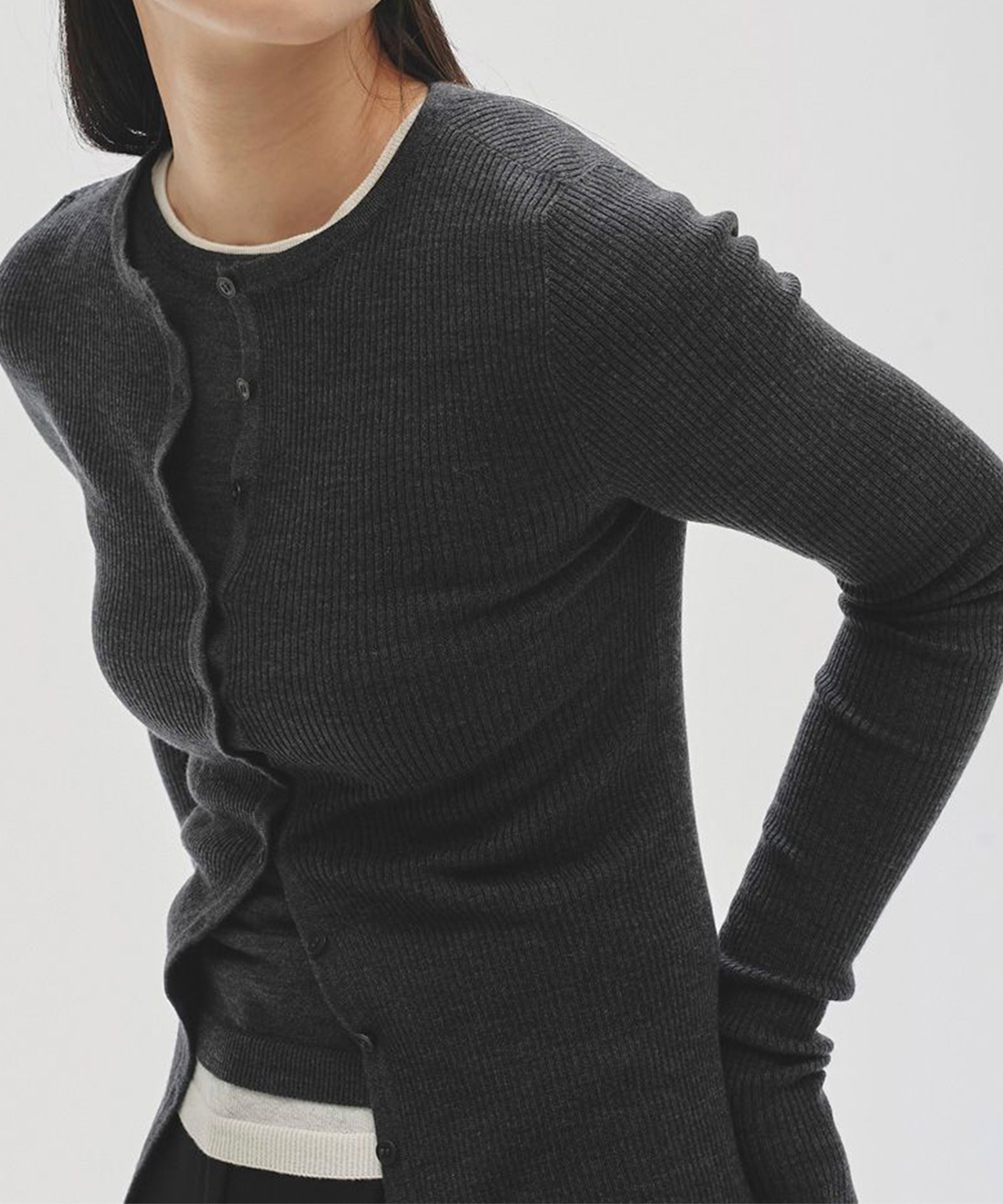 Silkwool Knit Cardigan