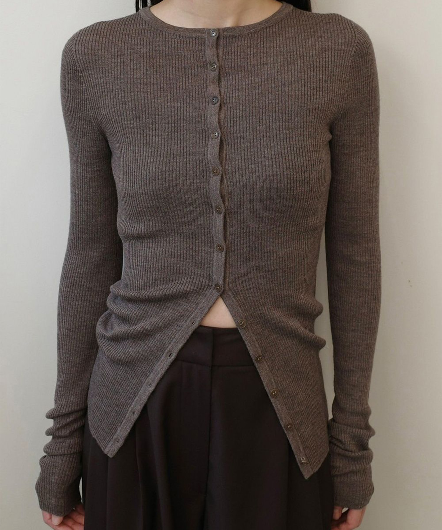 Silkwool Knit Cardigan