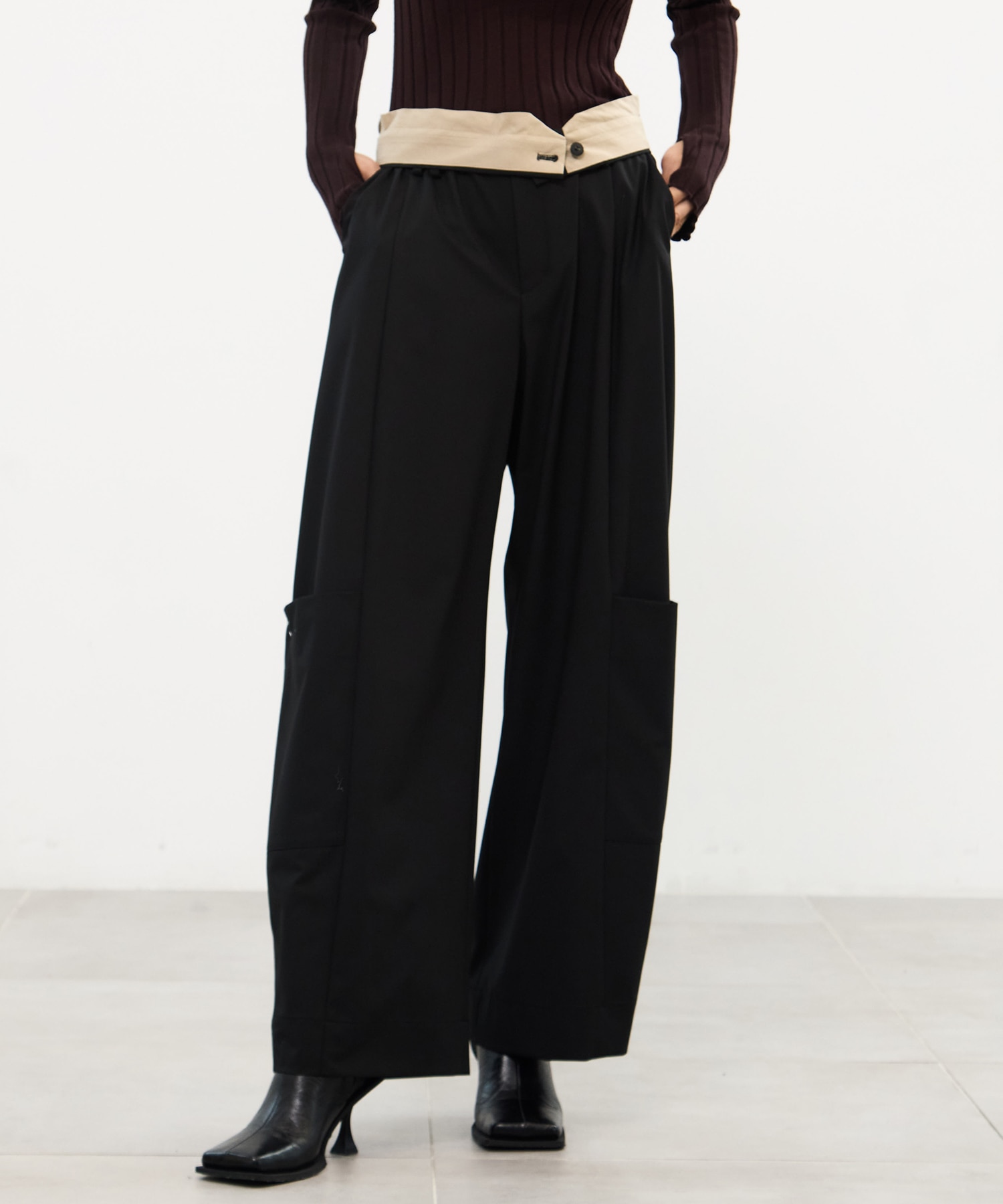 Soft Barrel Leg Cargo Trousers