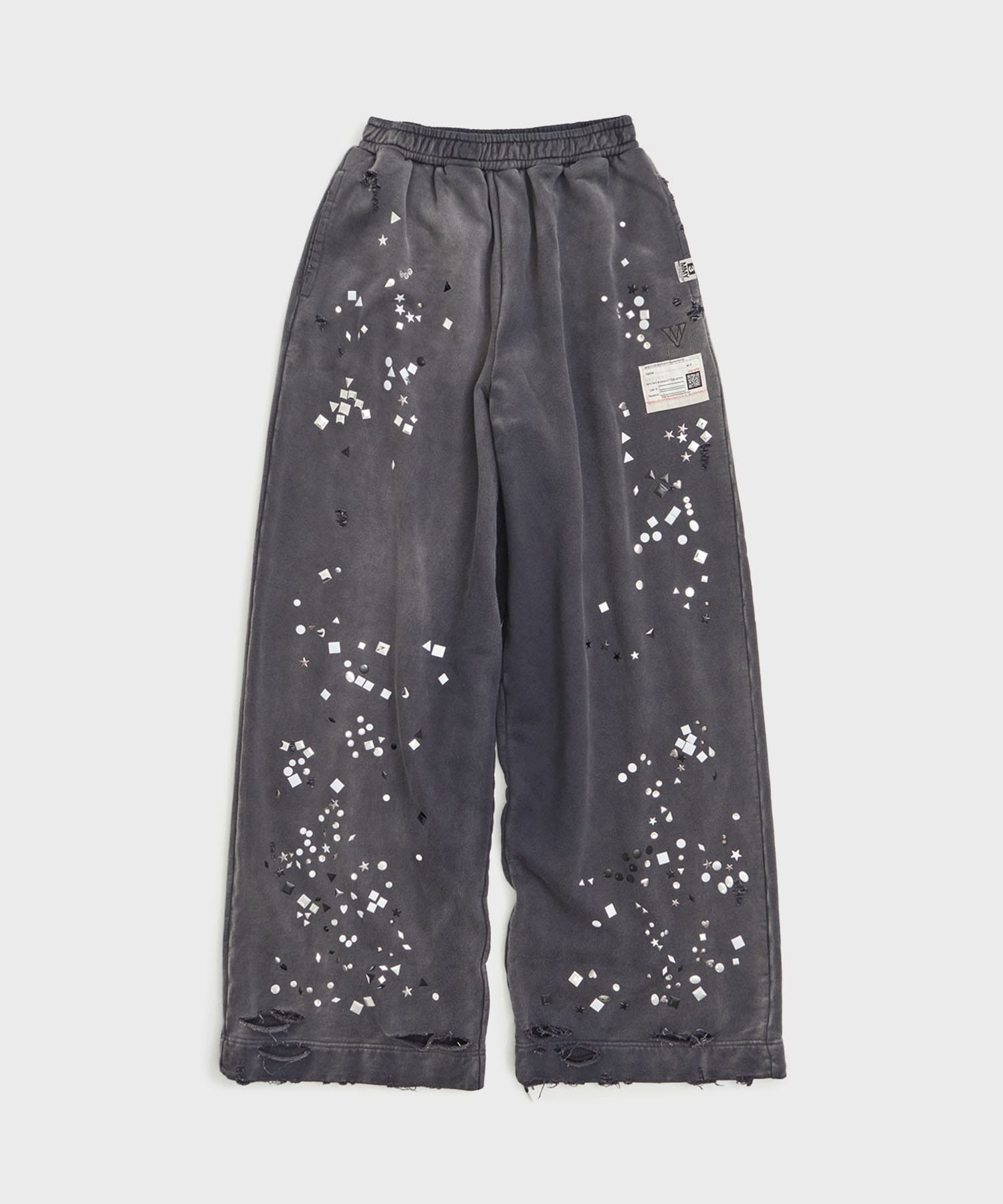 EMBELLISHED SUN FADED PANTS