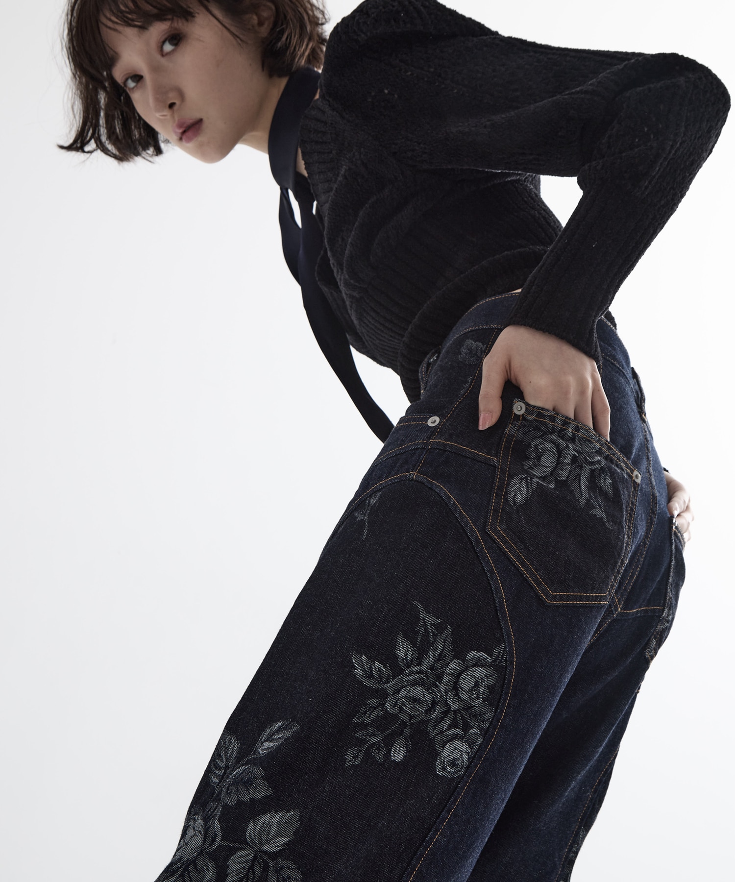 UN3D. ファースリーブカーディガン　STUDIOUS限定カラー SEE THROUGH SLEEVE CD | UN3D./アンスリード