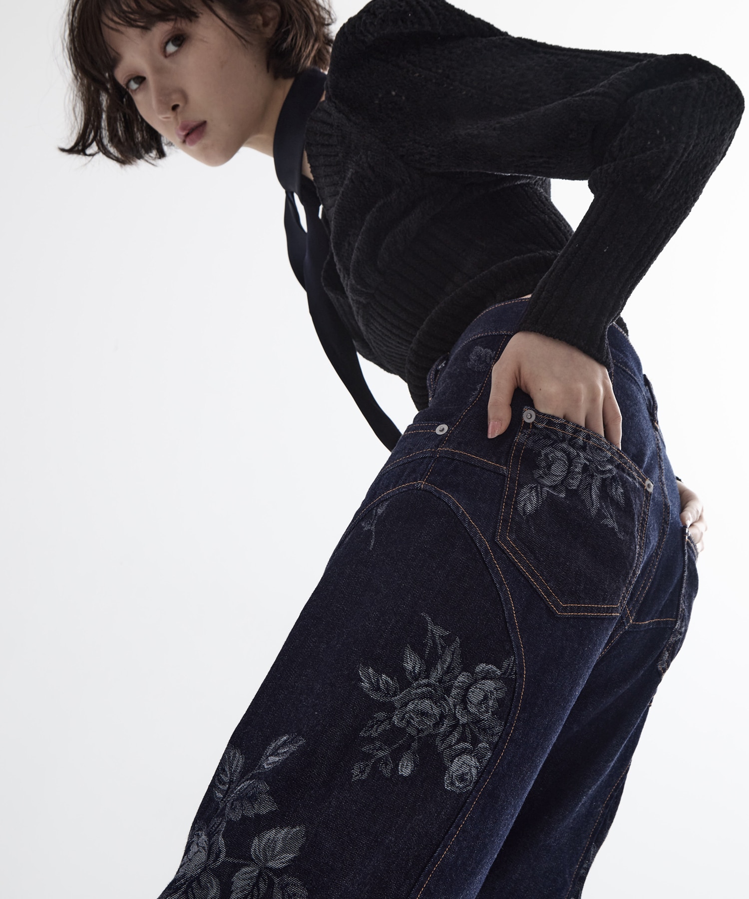 別注 ROSE DENIM PANTS