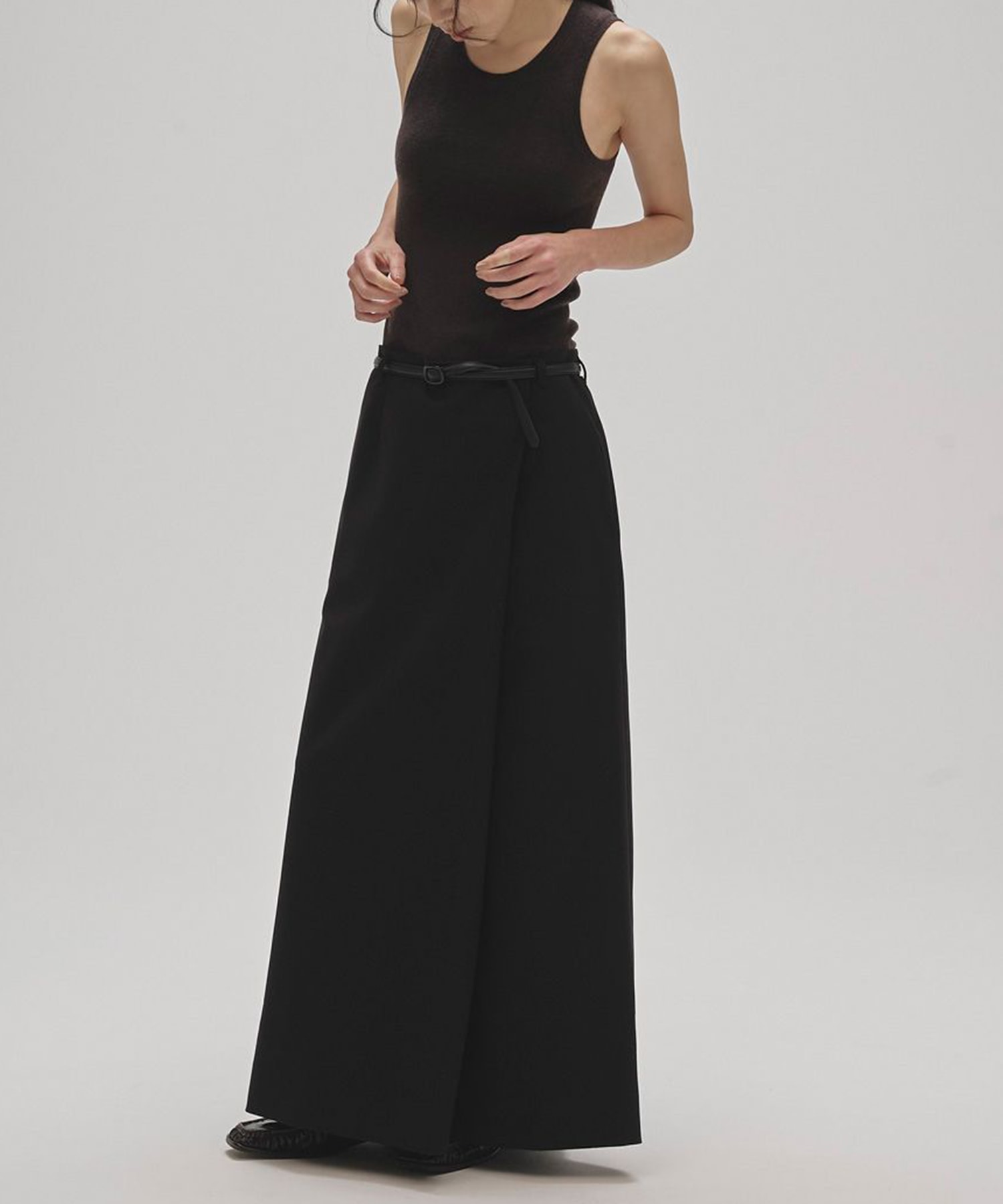 Twill Wrap Skirt