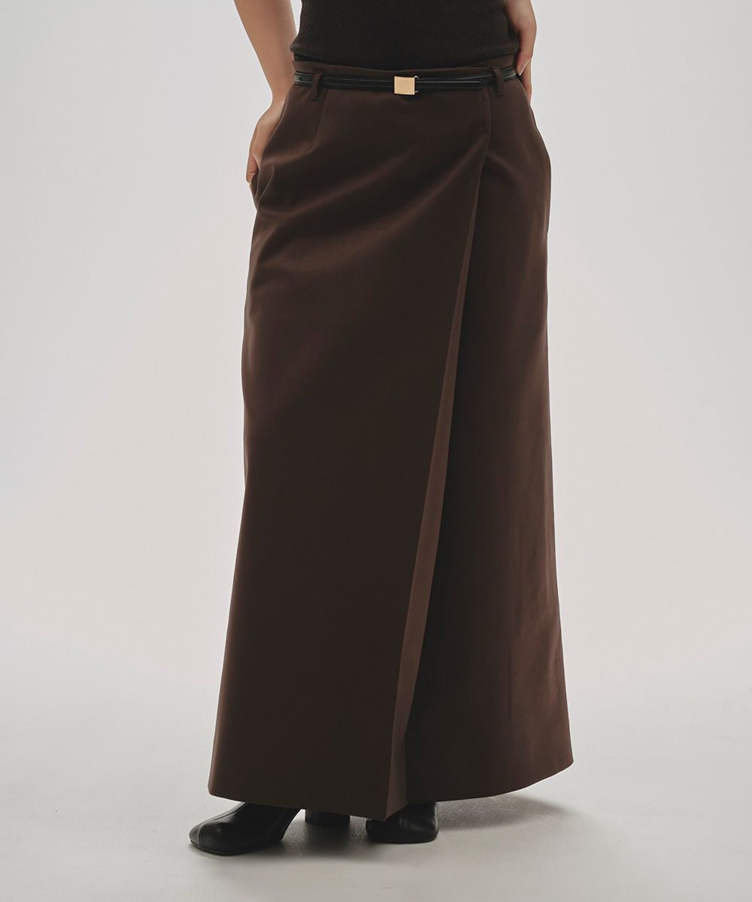 Twill Wrap Skirt