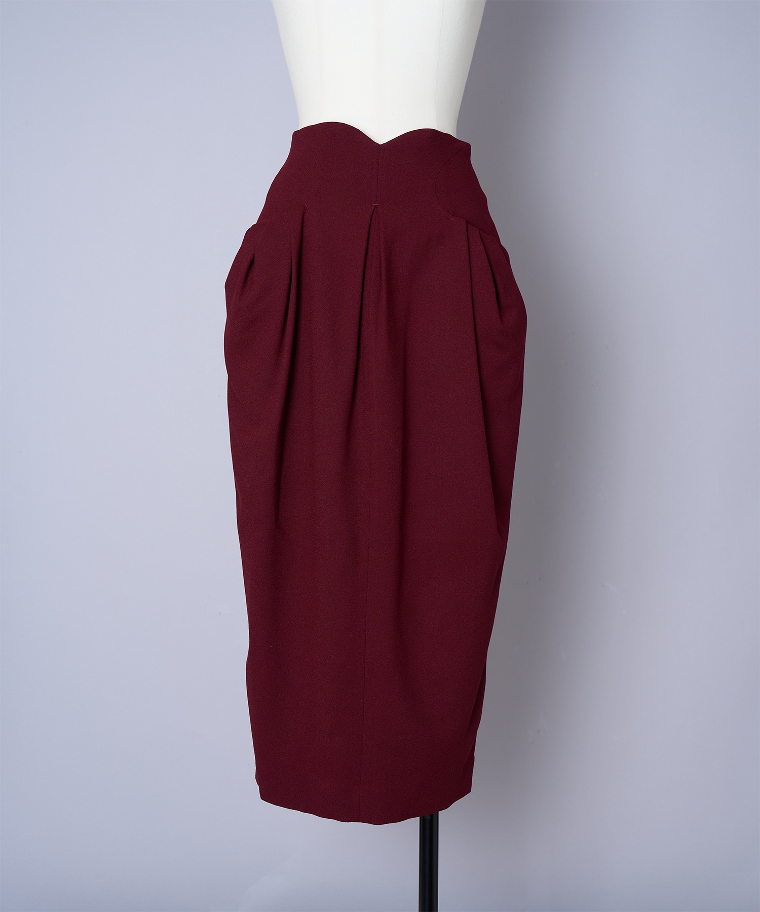 Wool Georgette High Waisted Skirt