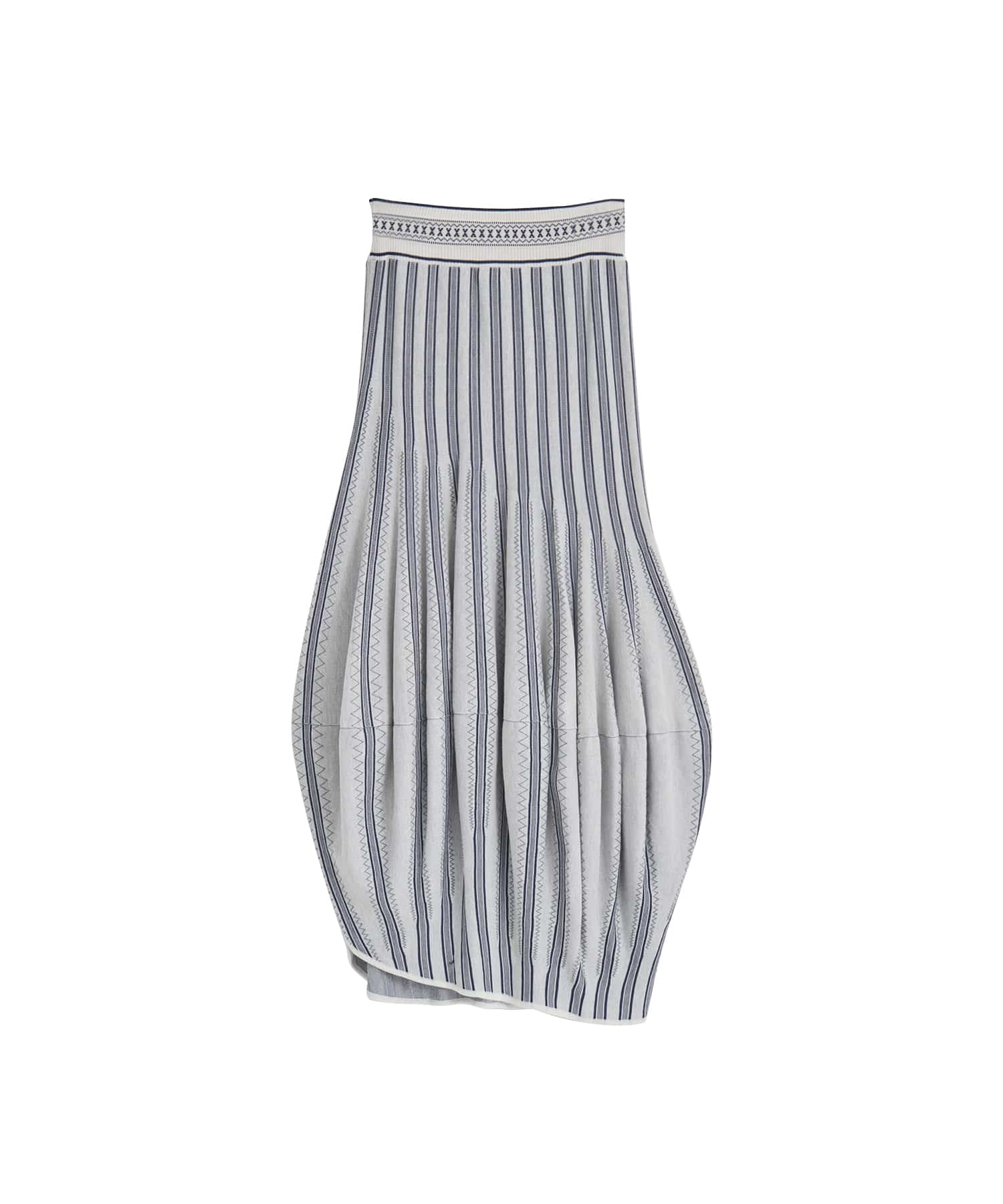 Asymmetric Knitted Volume Skirt