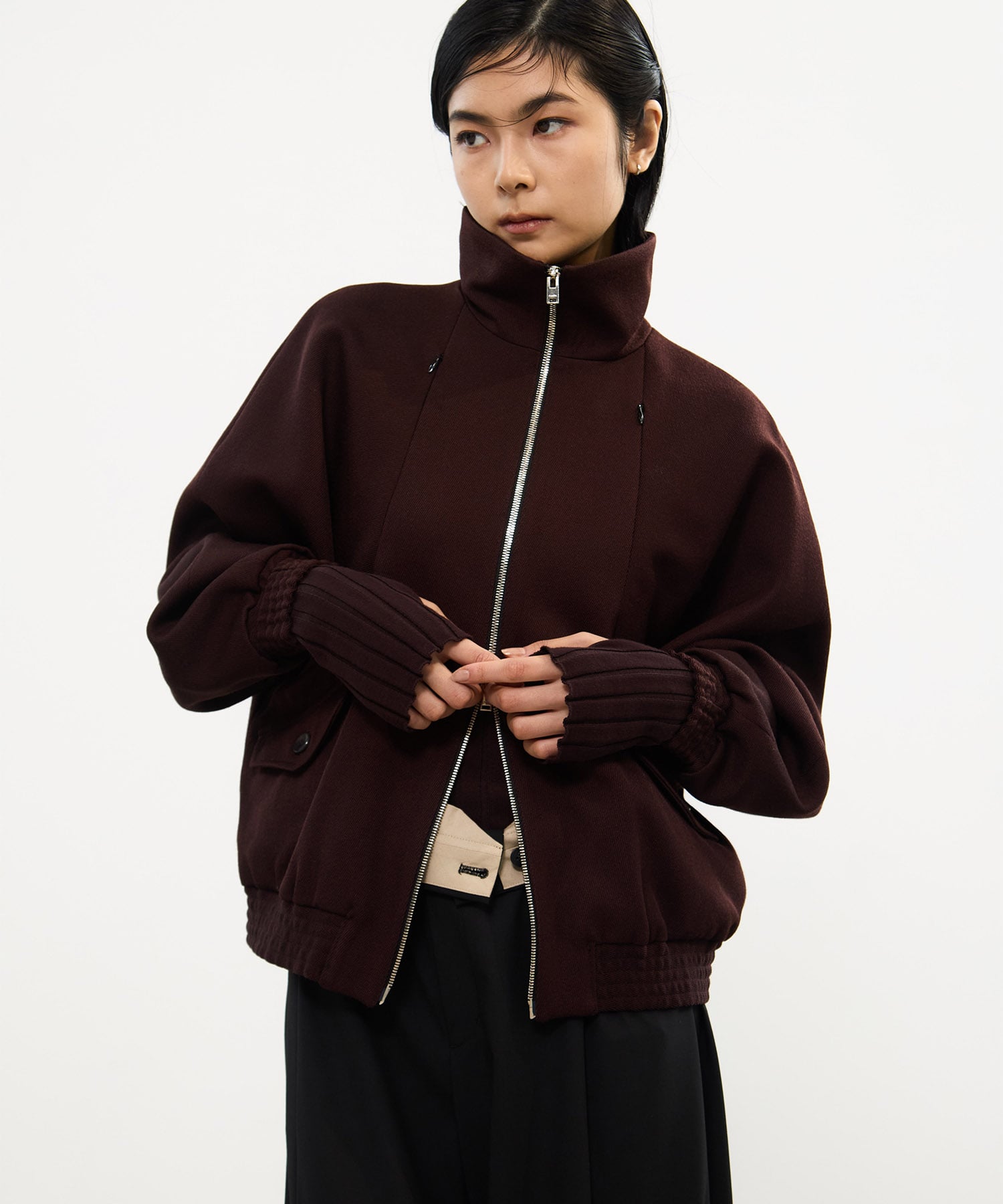 CAVARLY TWILL ZIP BLOUSON