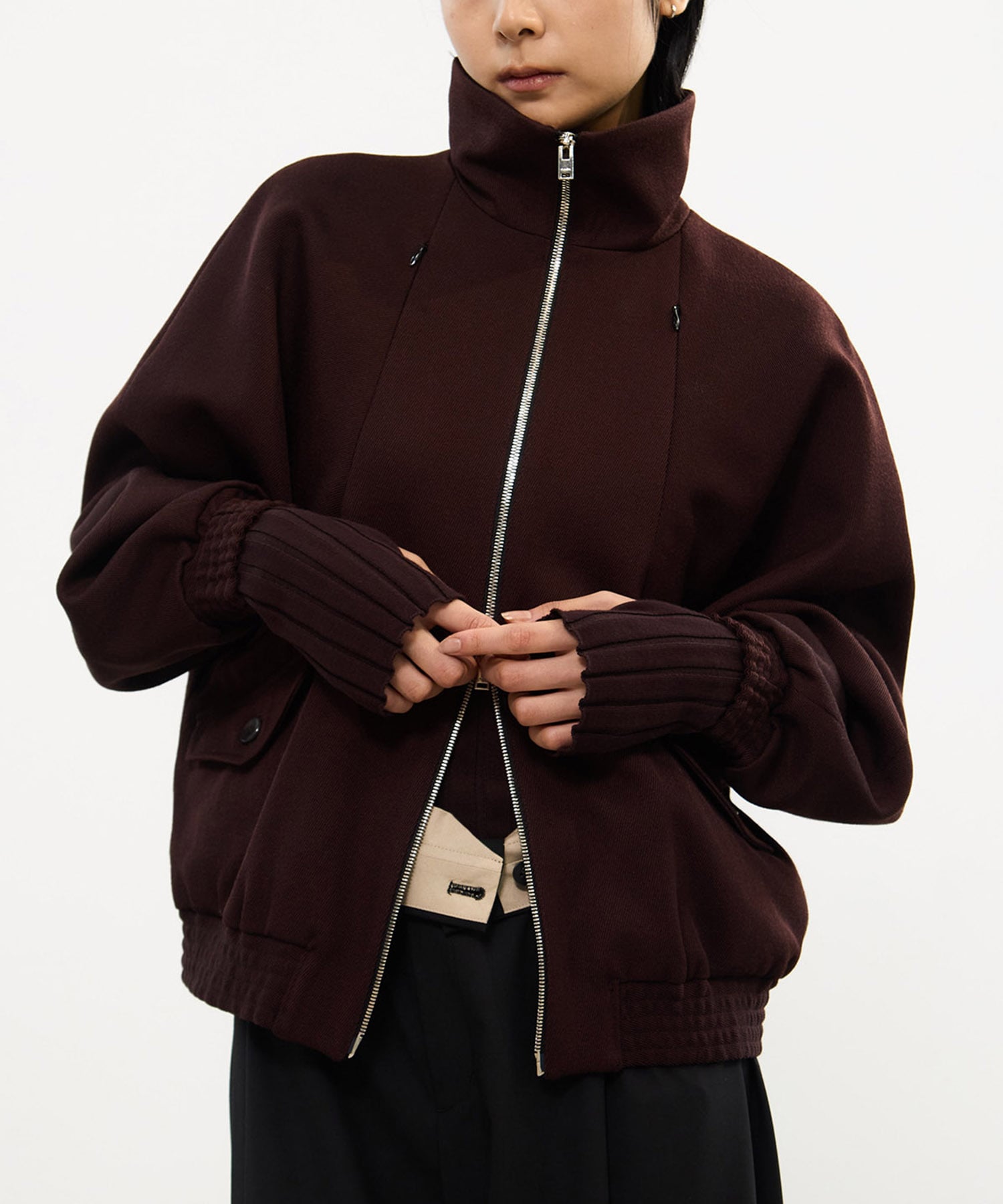 CAVARLY TWILL ZIP BLOUSON