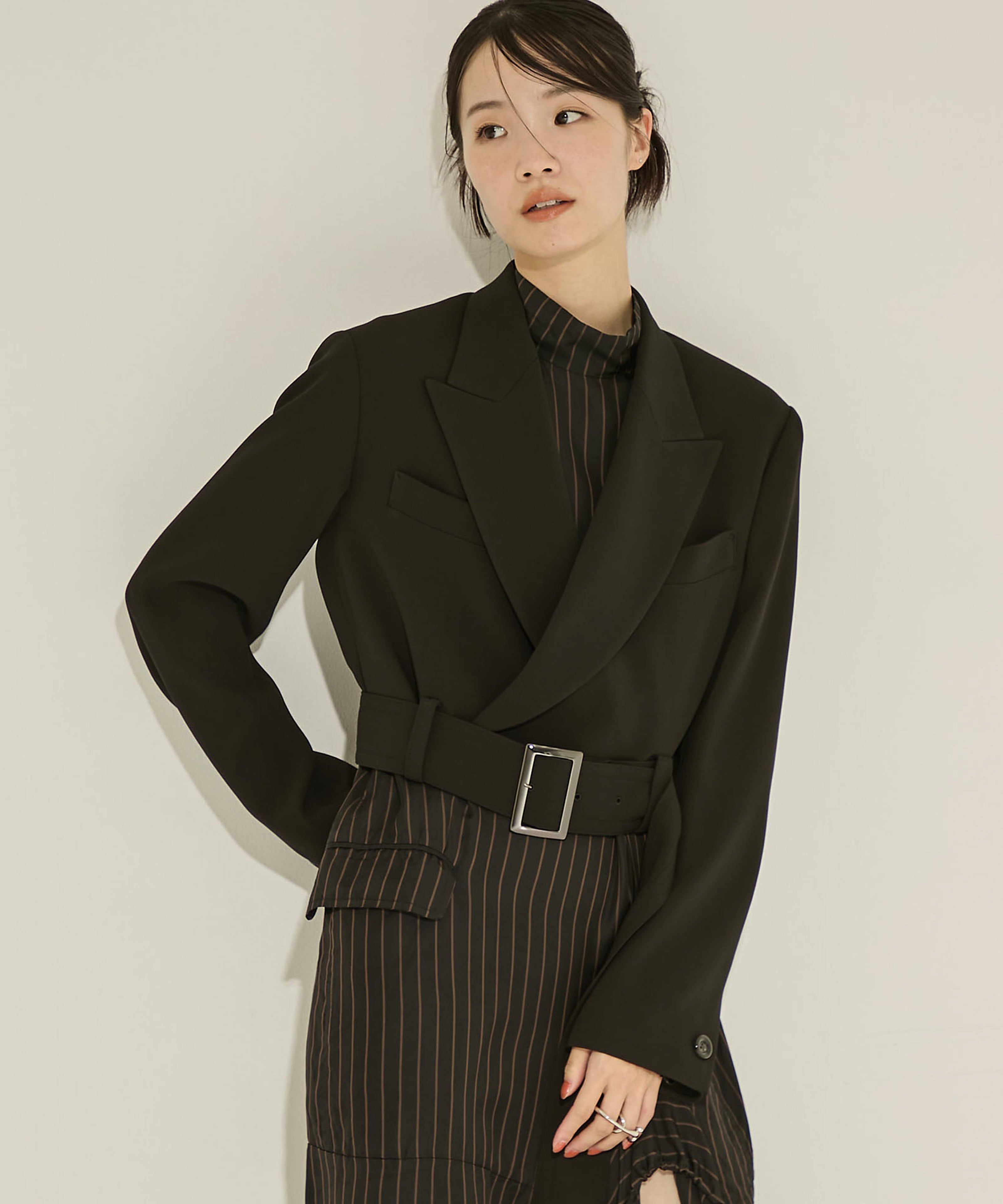 Cropped Belt JKT