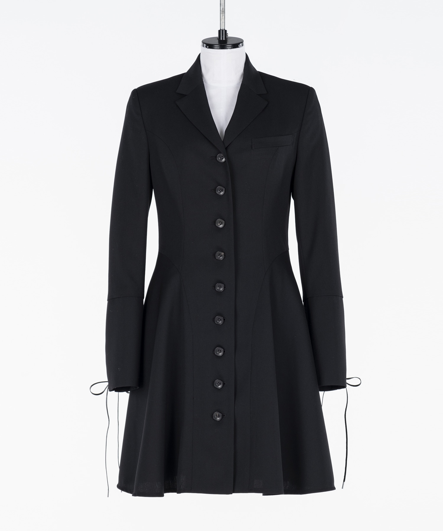 Wool flared dress jacket