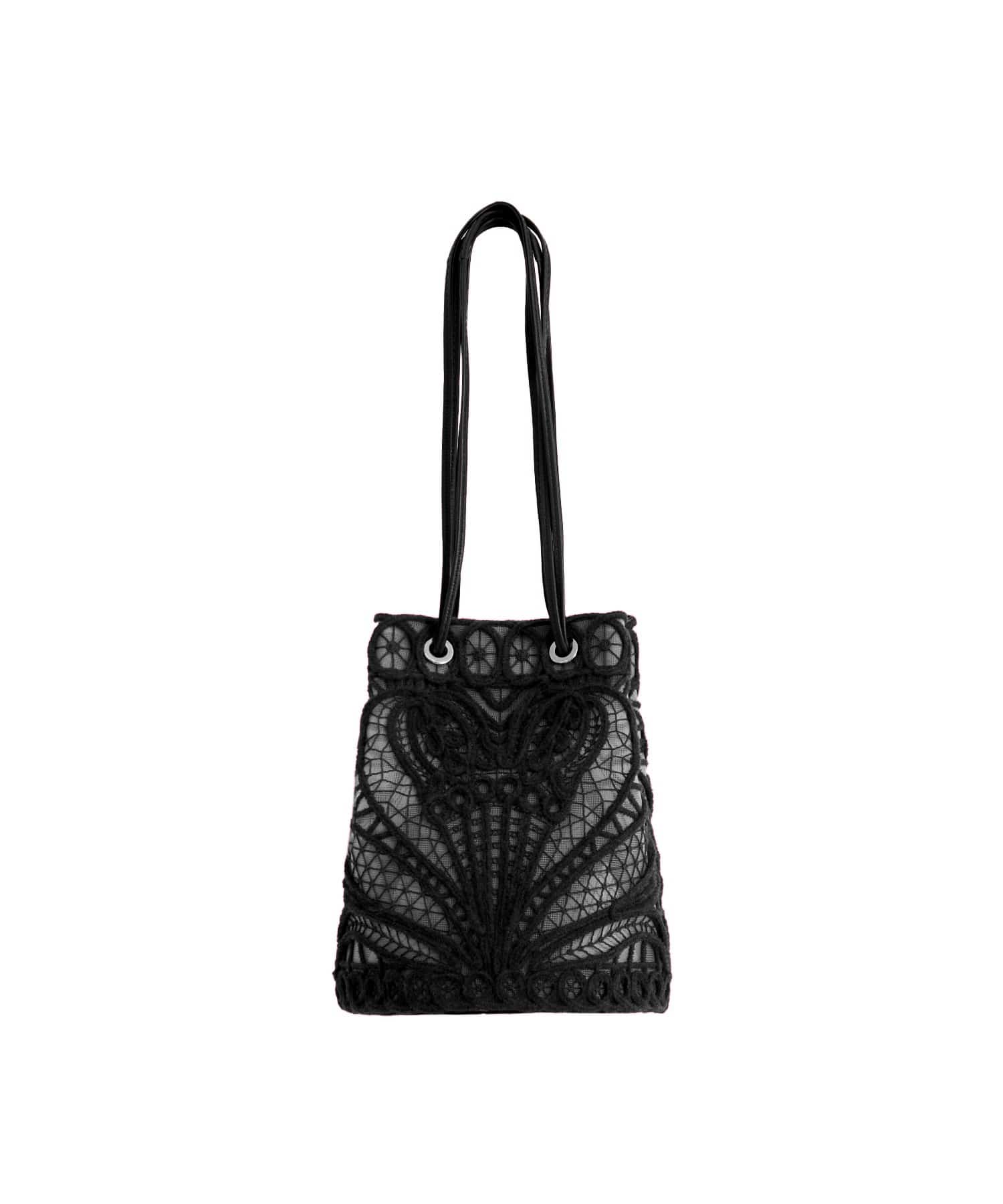 Cording Embroidery Bucket Bag