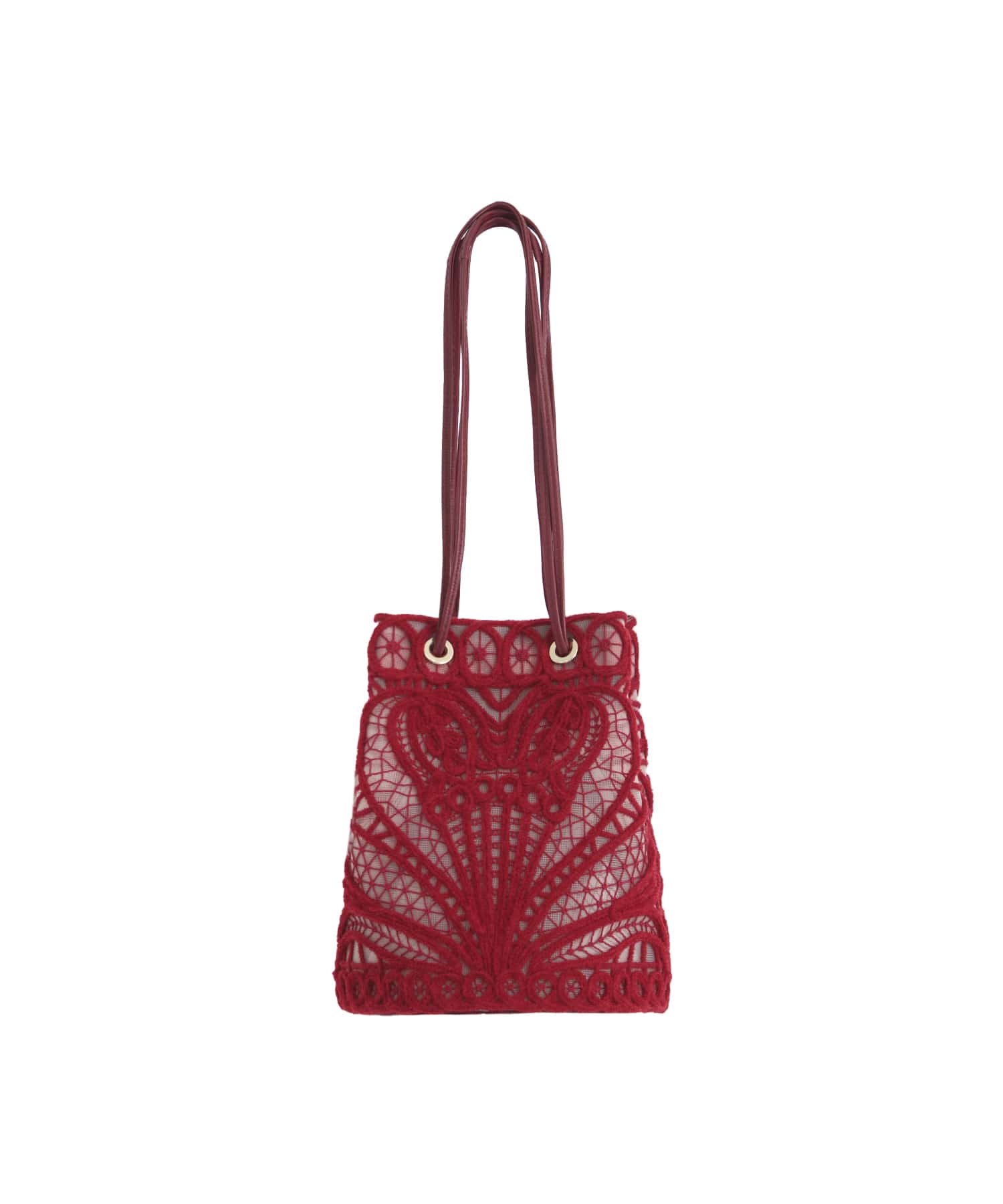 Cording Embroidery Bucket Bag