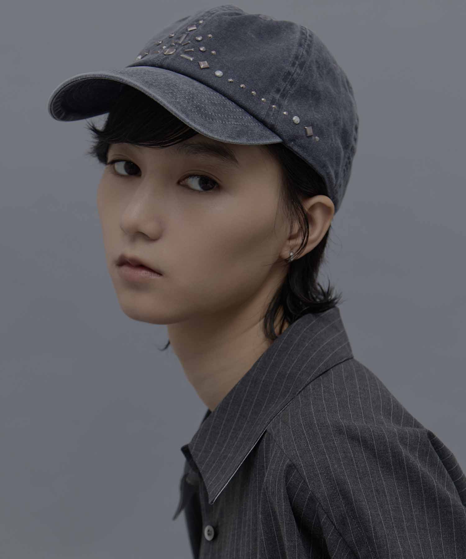 別注silver metal tiara cap