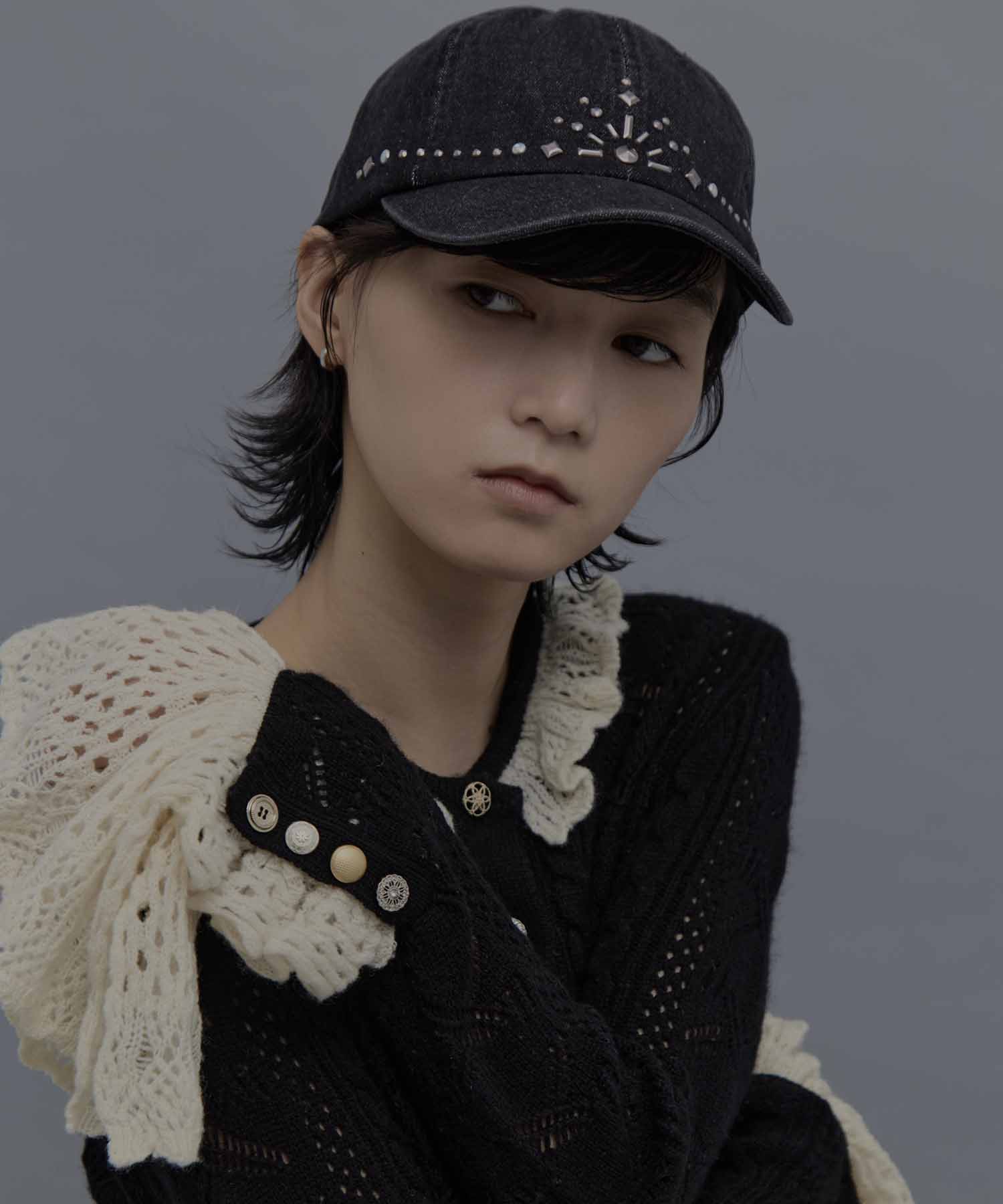 別注silver metal tiara cap