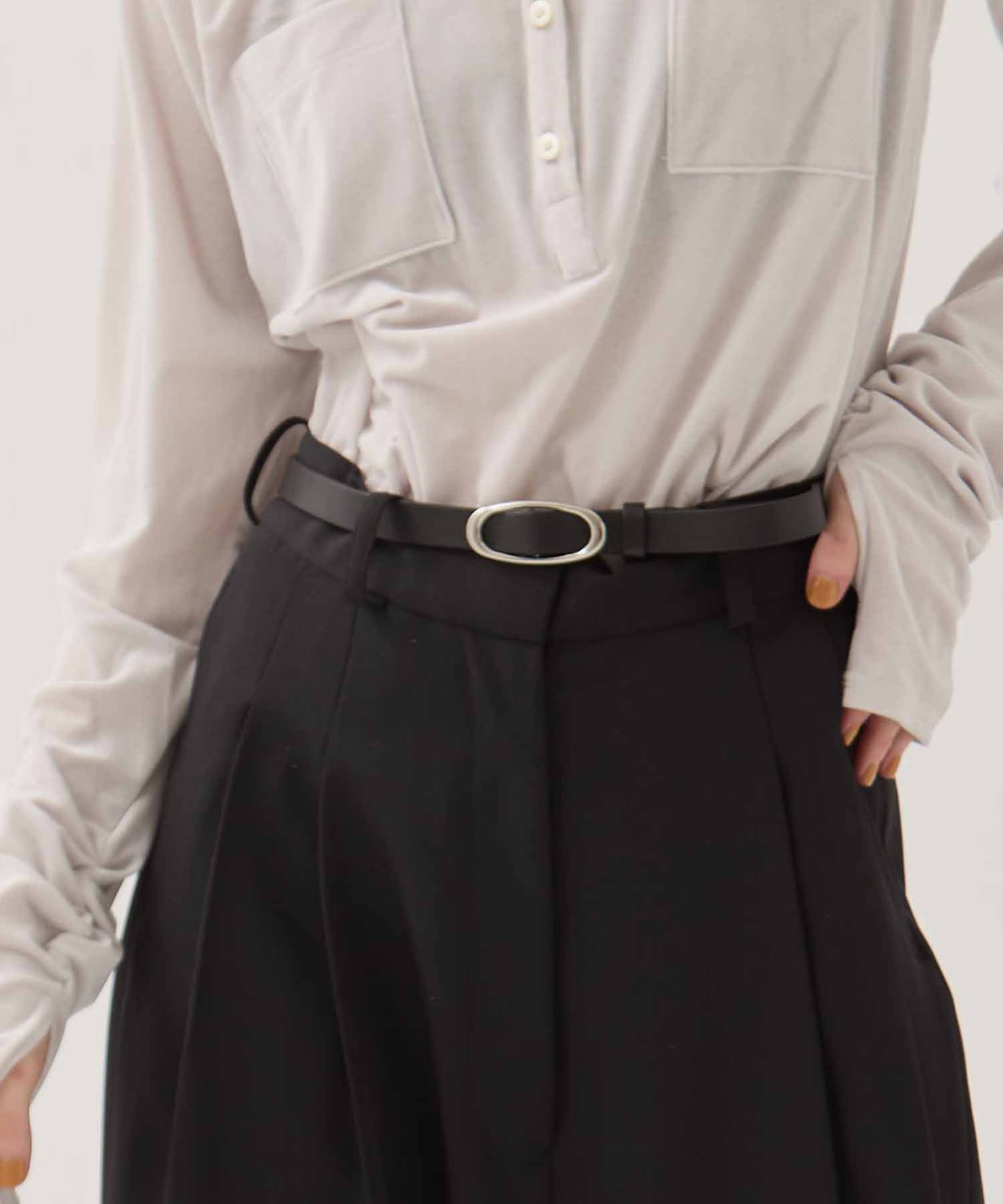 Oval Buckle Belt