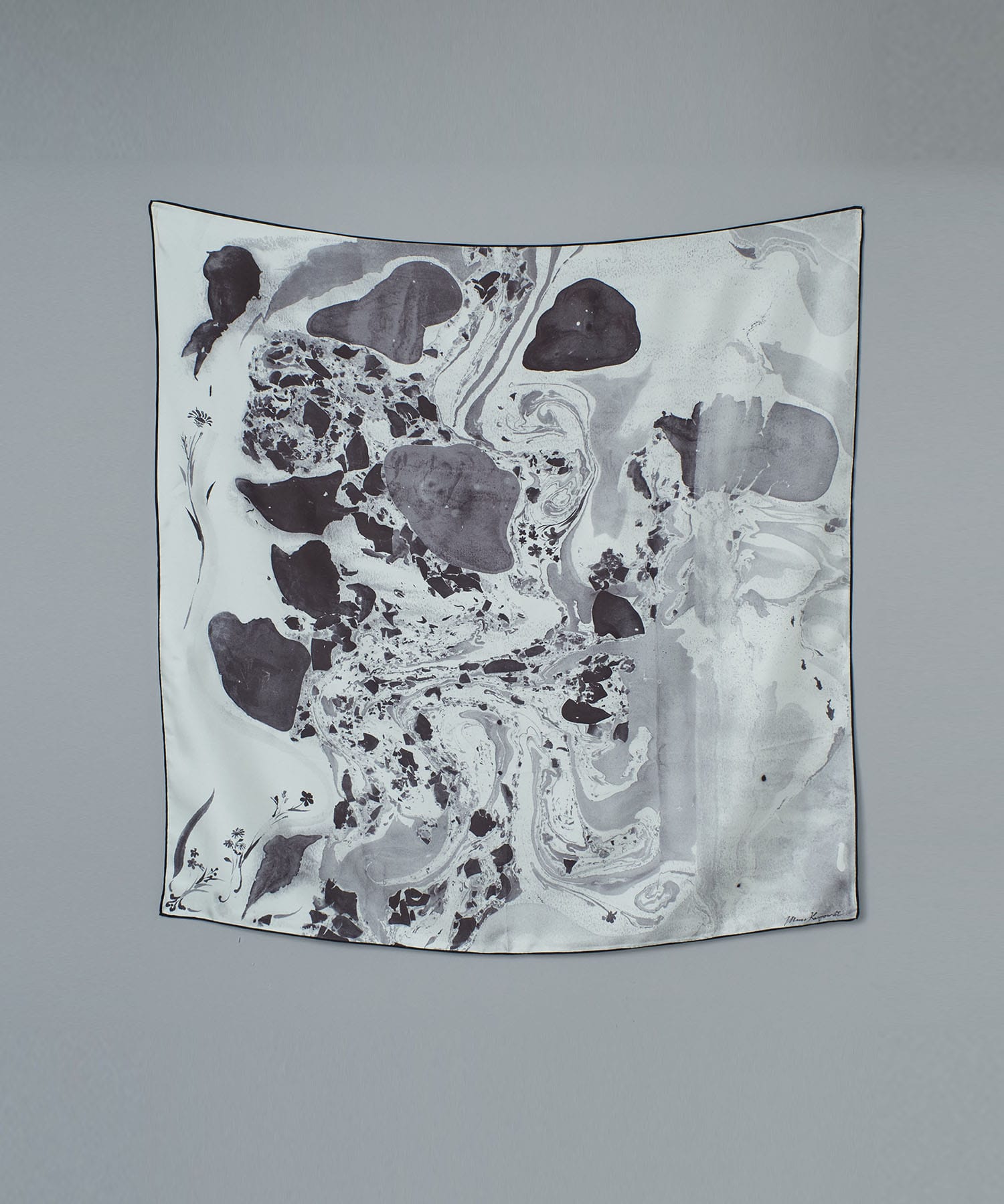 Hand Printed Silk ScarfHand Printed Silk Scarf