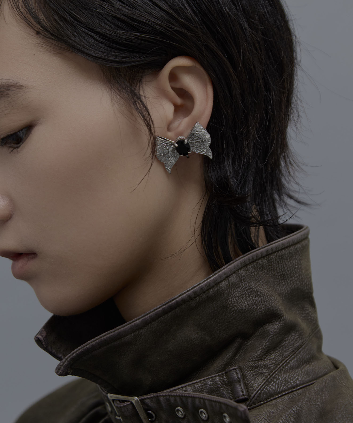 ribbon bijou earrings