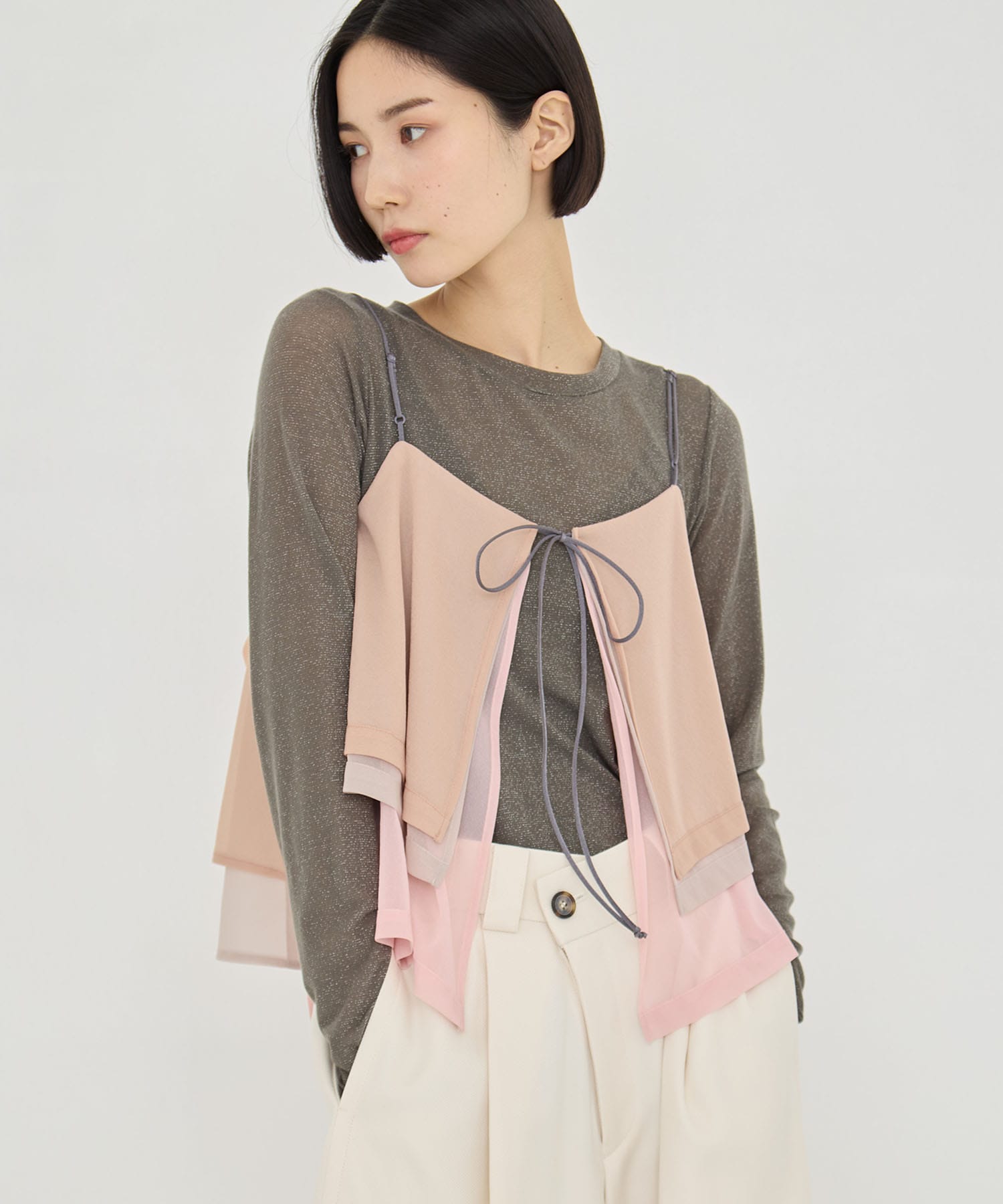 3way Camisole & Cashmere Long T