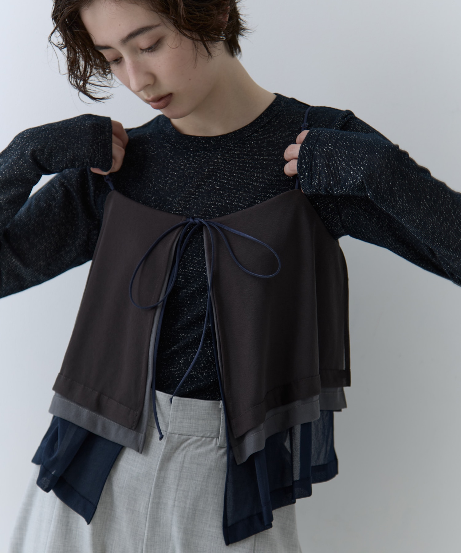 3way Camisole & Cashmere Long T