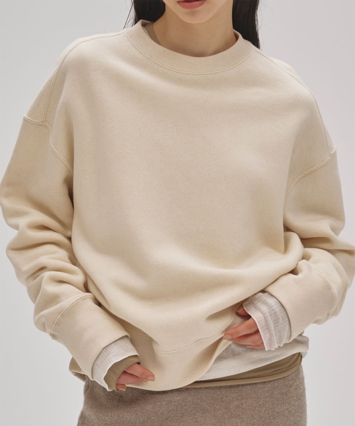 Cotton Brushed Sweat