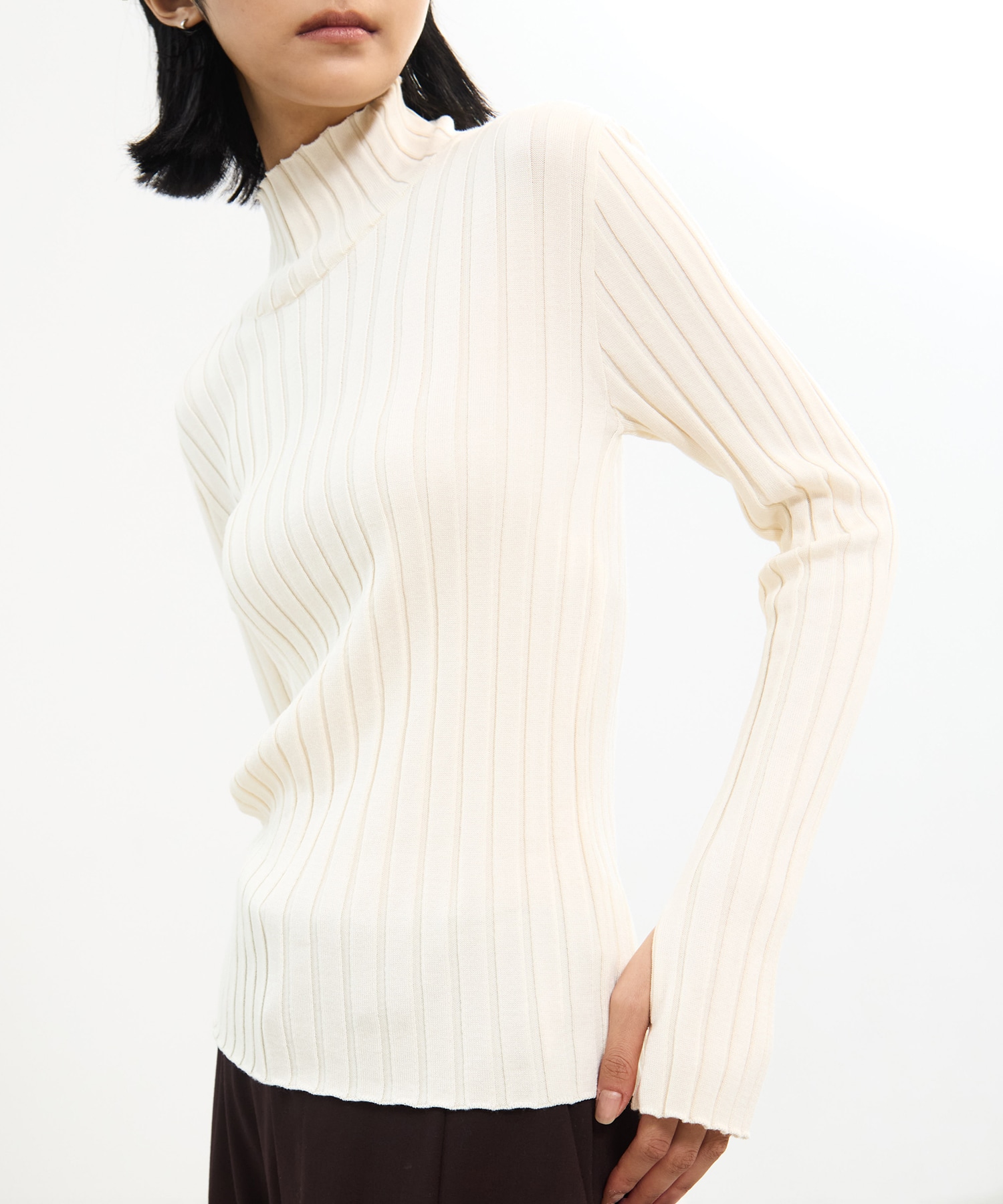 Silk Viscorse Wide Rib KT