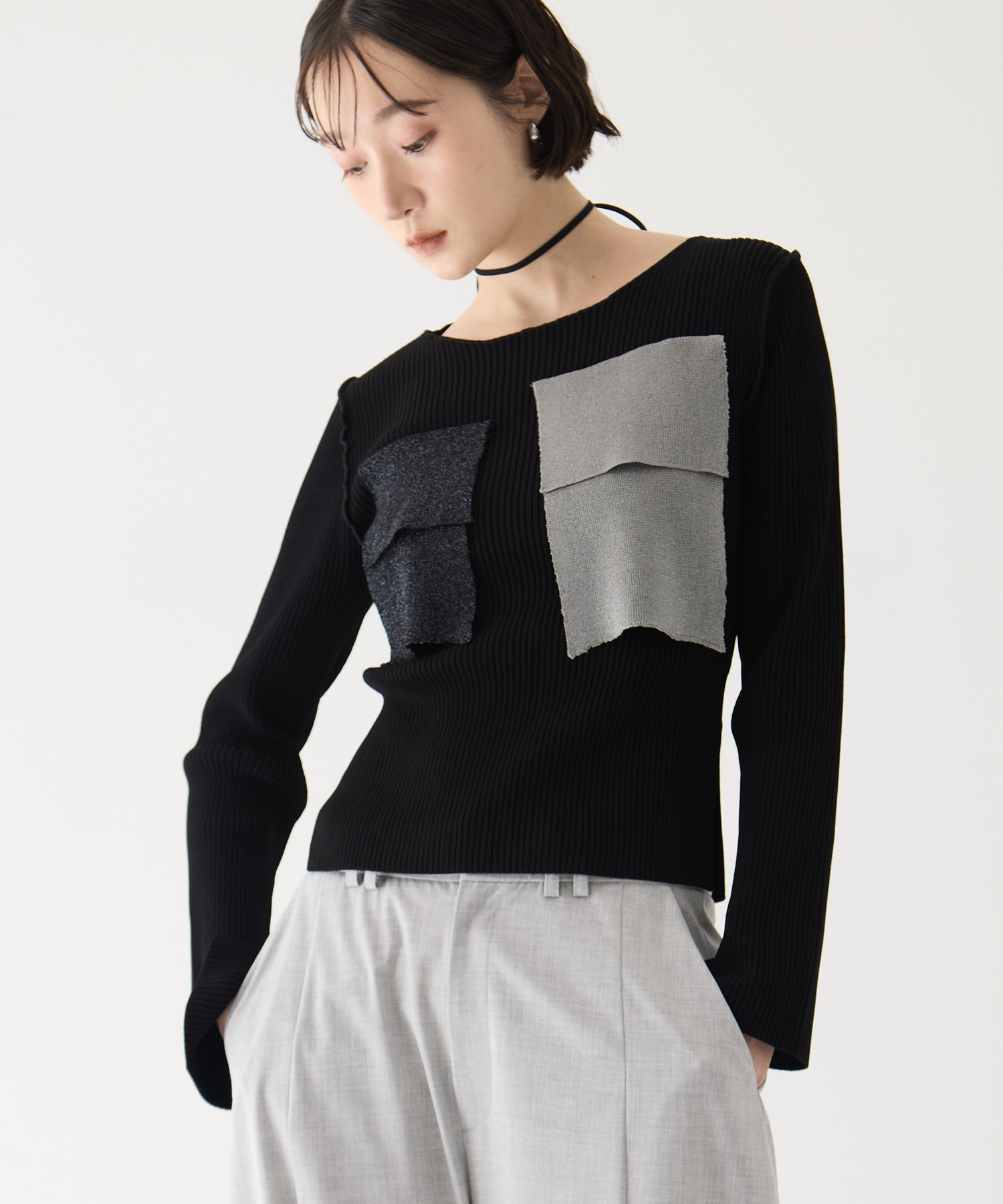 別注CREW NECK RIB KNIT