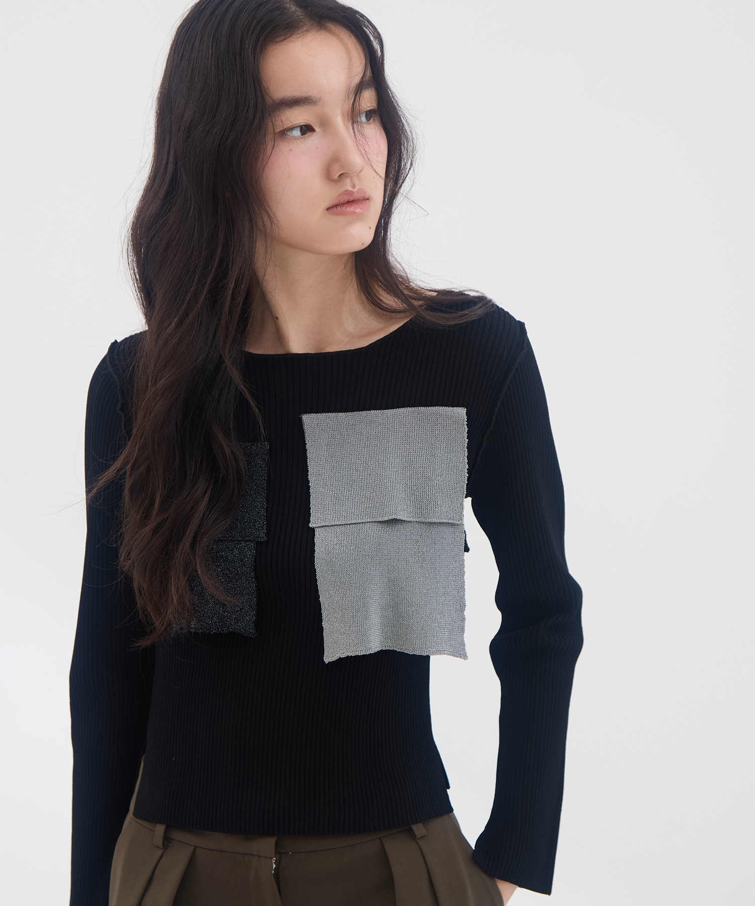 別注CREW NECK RIB KNIT