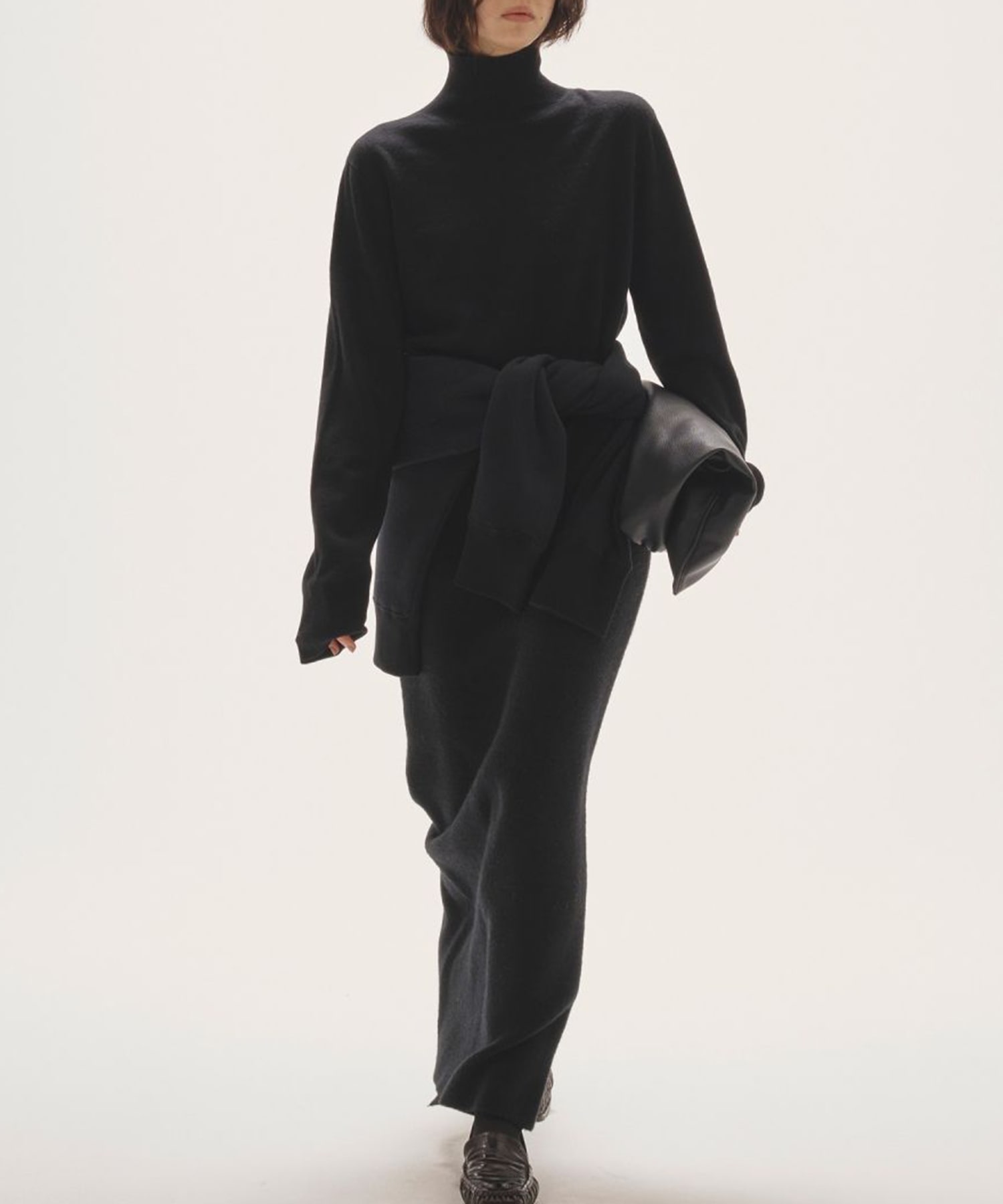 Wool Cashmere Turtle Knit