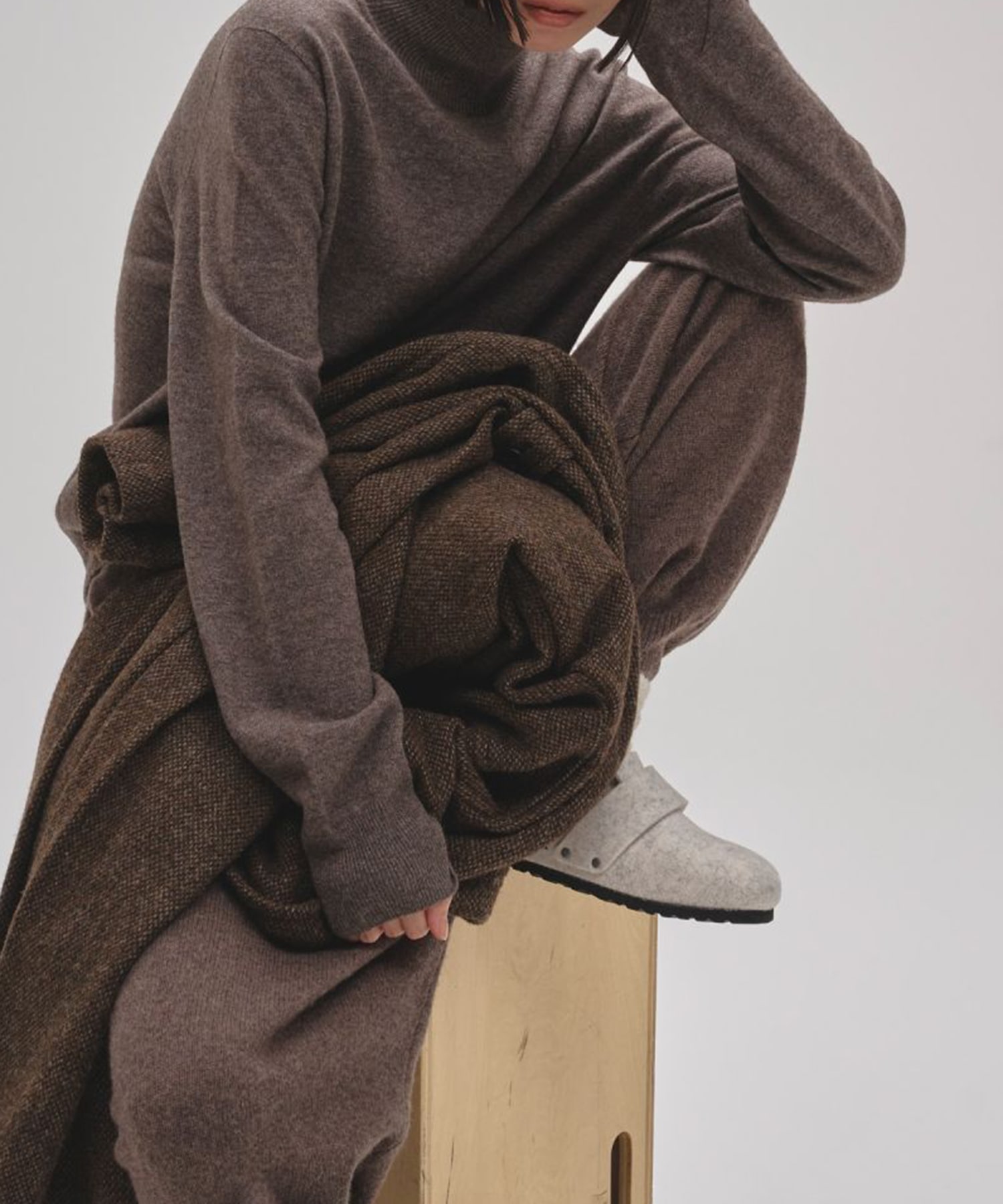 Wool Cashmere Turtle Knit