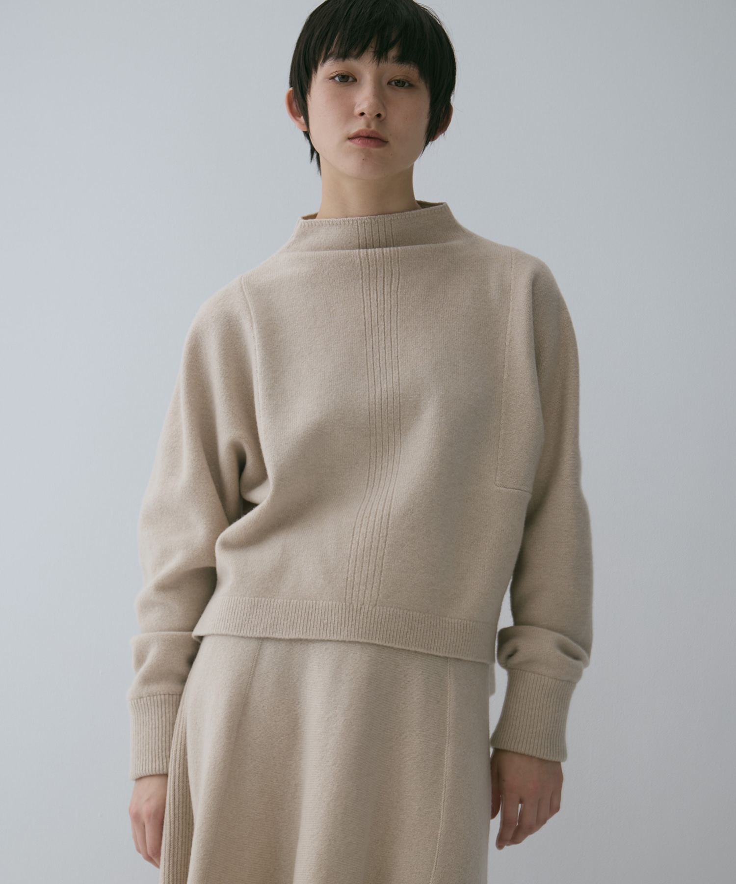 別注 CASHMERE BOAT NECK KNIT
