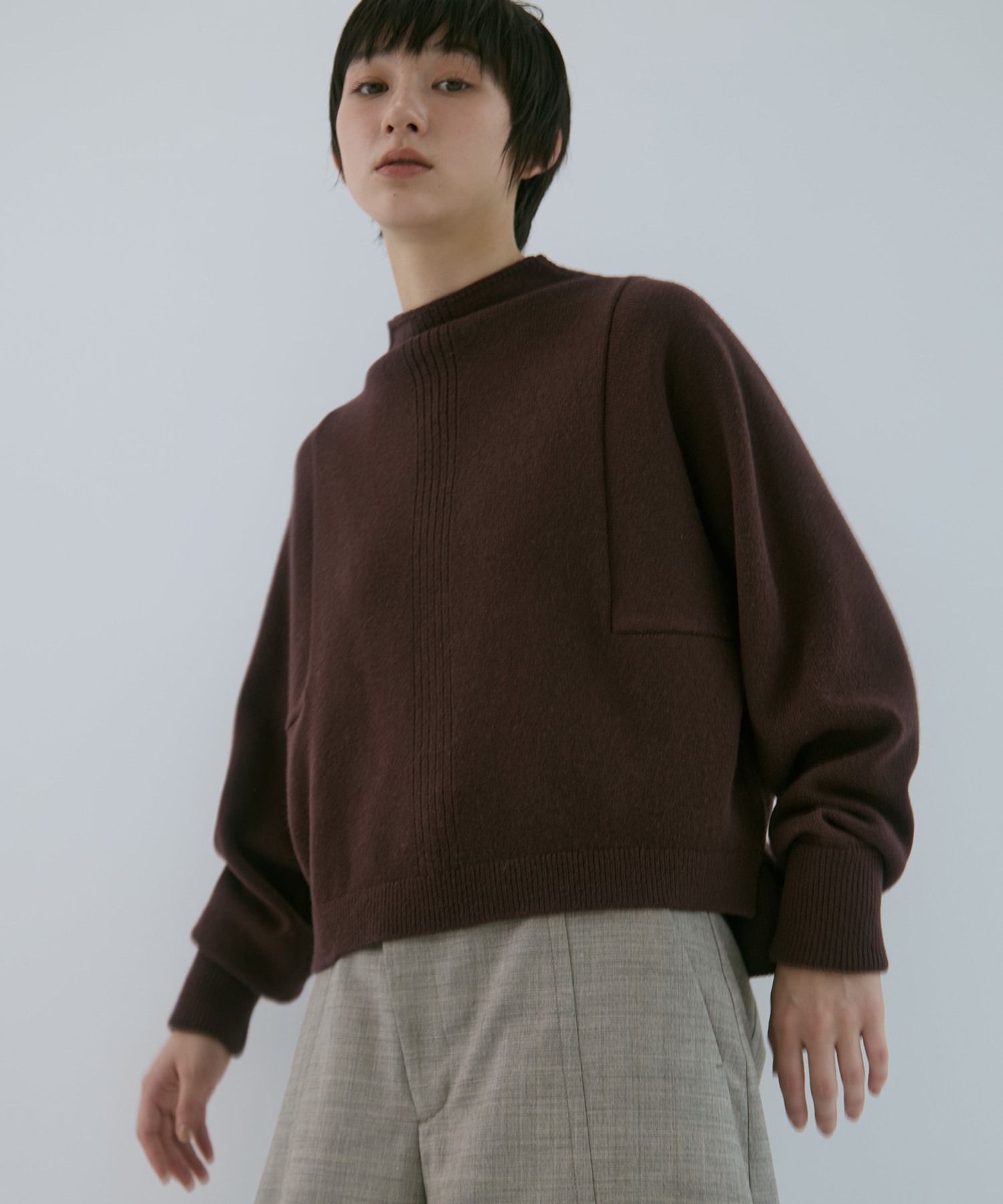 別注 CASHMERE BOAT NECK KNIT