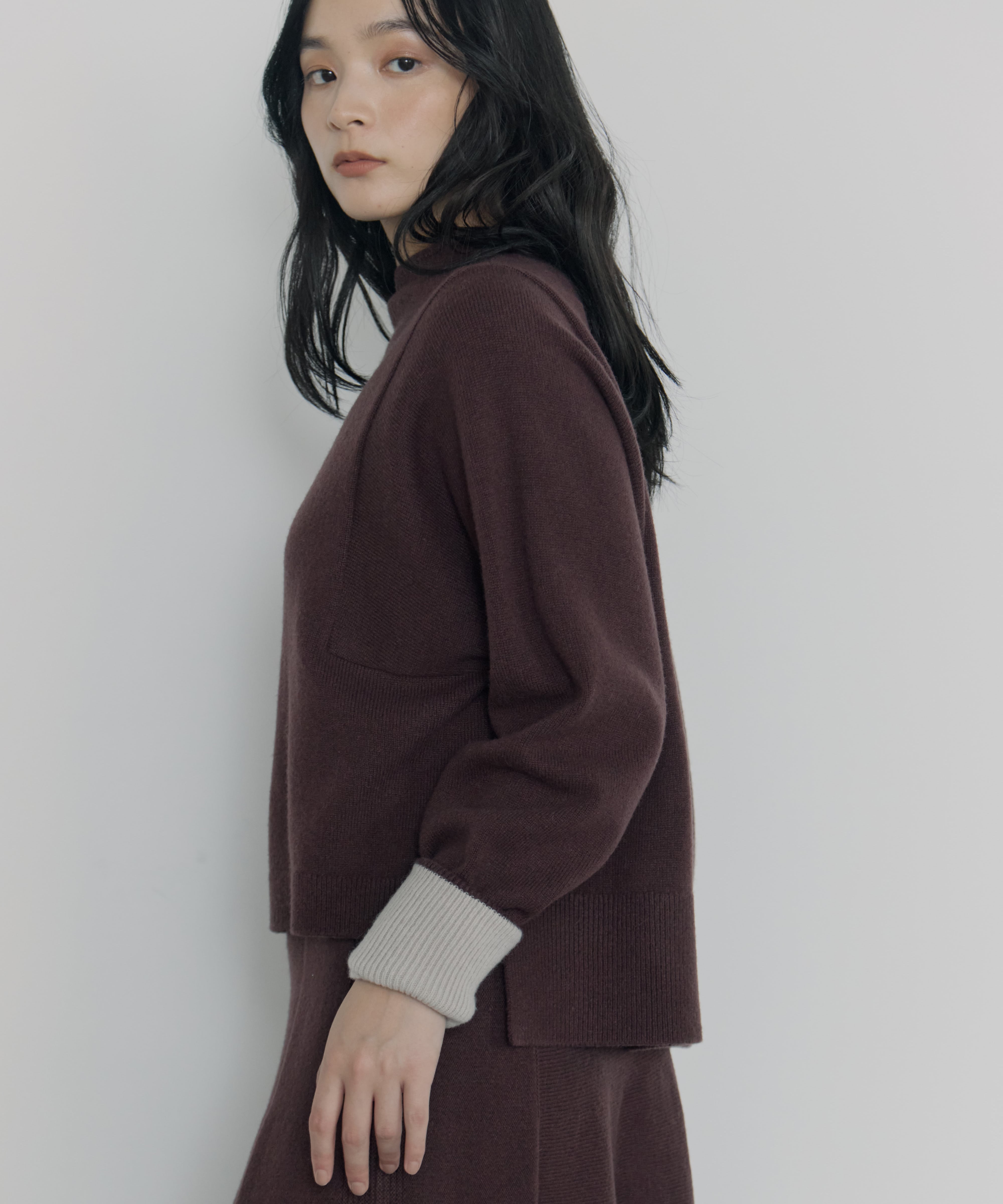 別注 CASHMERE BOAT NECK KNIT