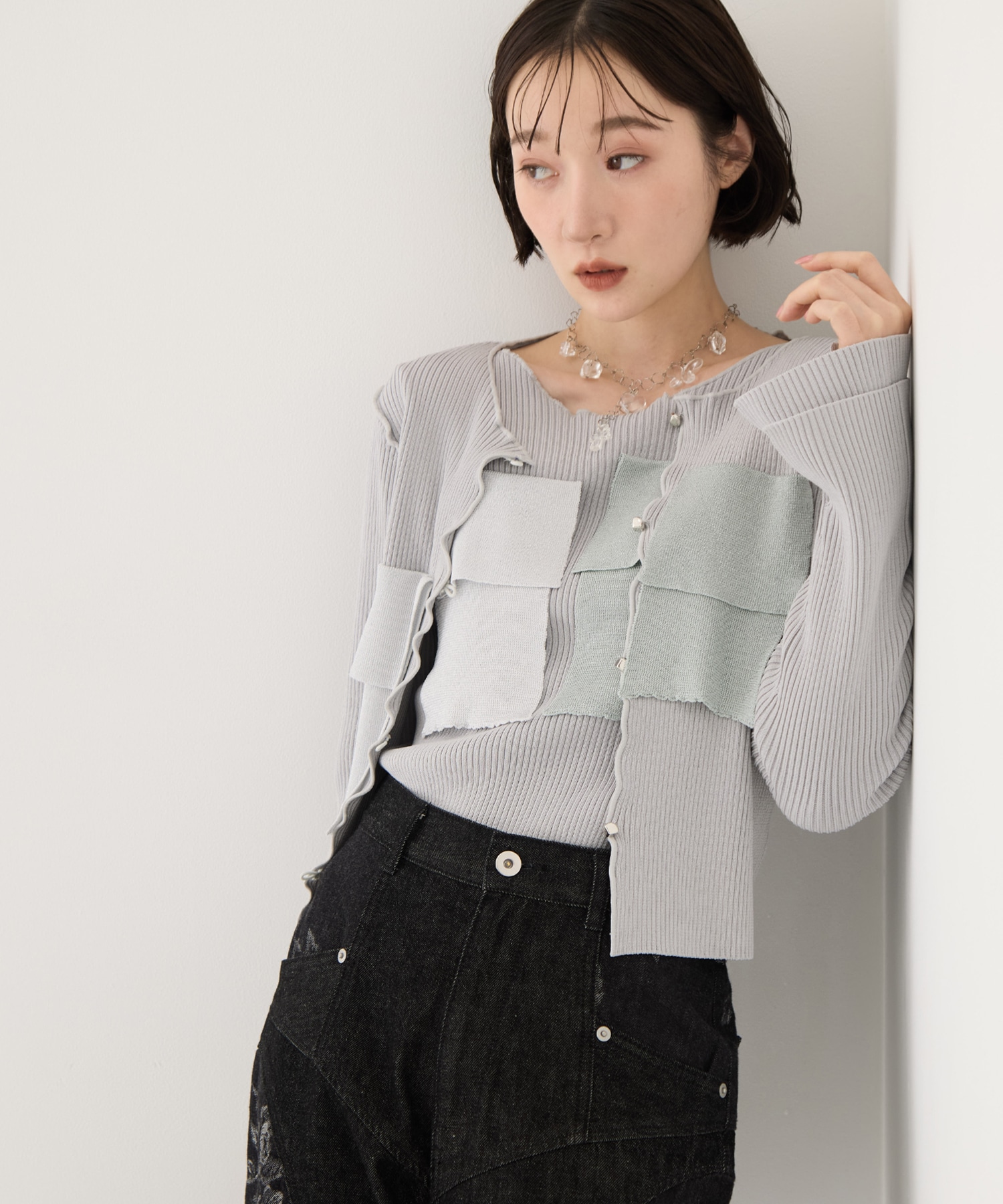 別注 RIB KNIT CARDIGAN