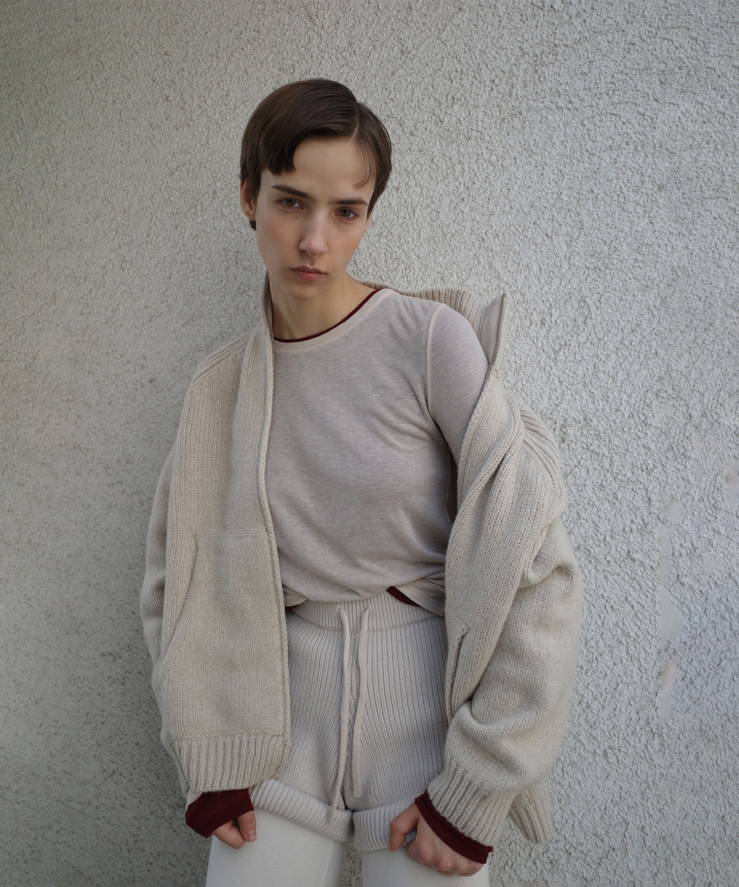 POCKET ZIP KNIT TOPS