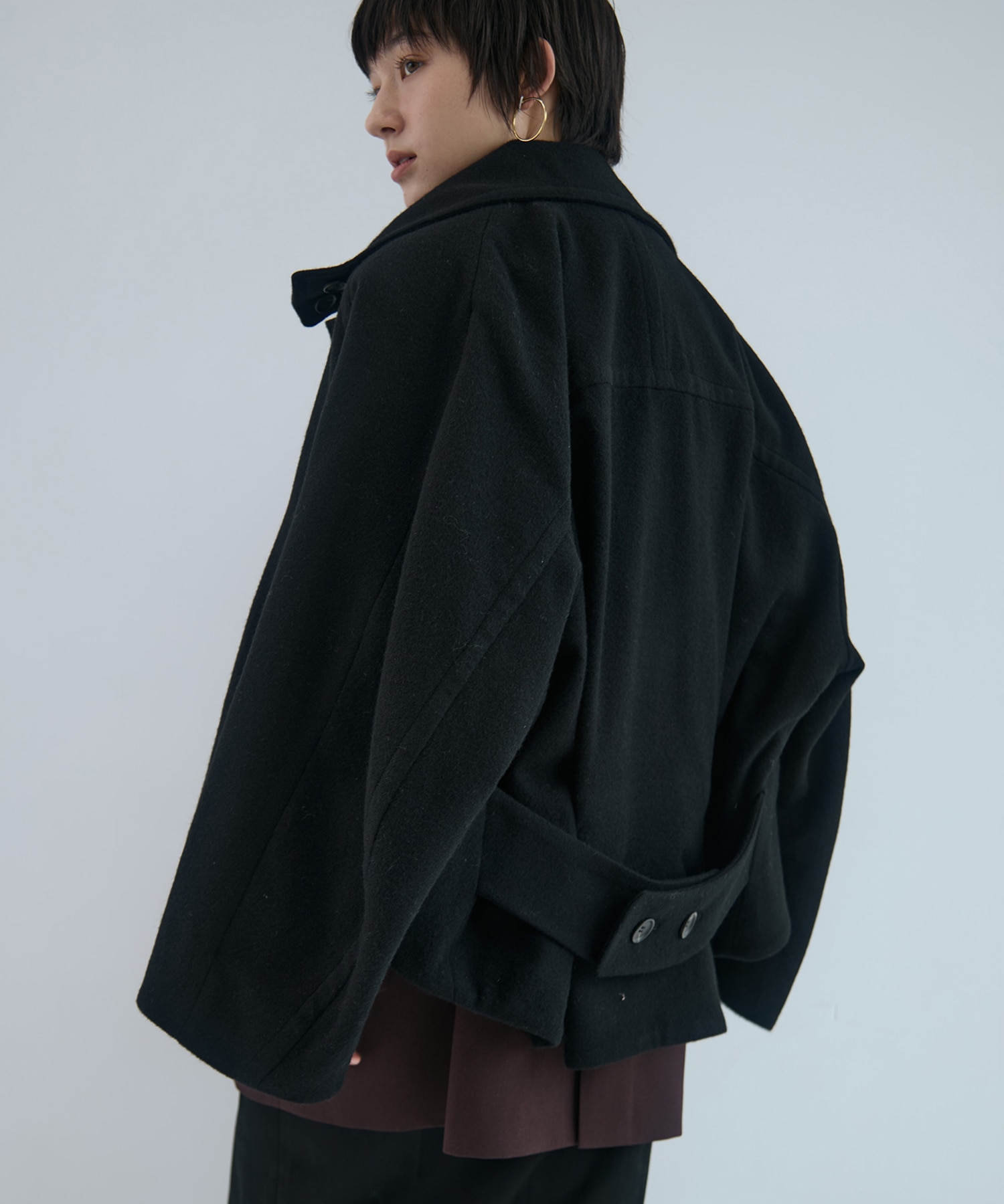 Stand Collar Wool Blouson