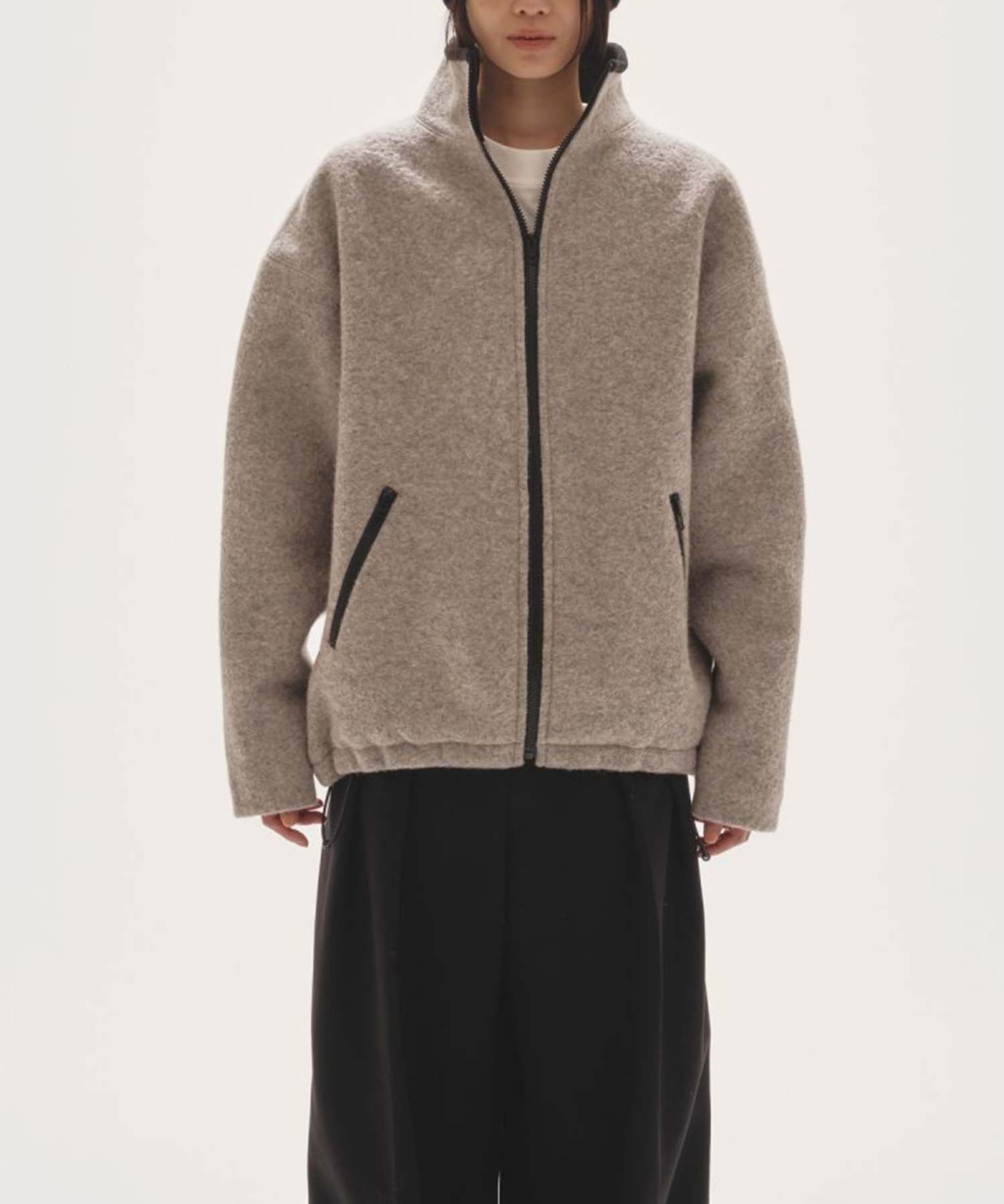 Wool Boa Zip Jacket