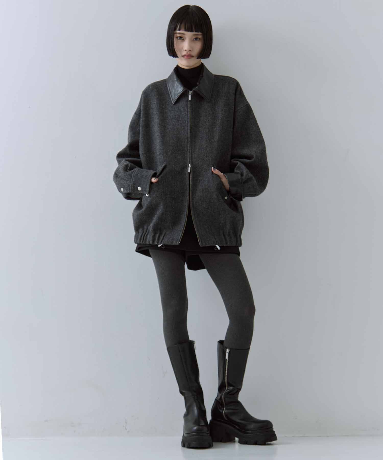 UND TWEED WORK DETAIL BLOUSON