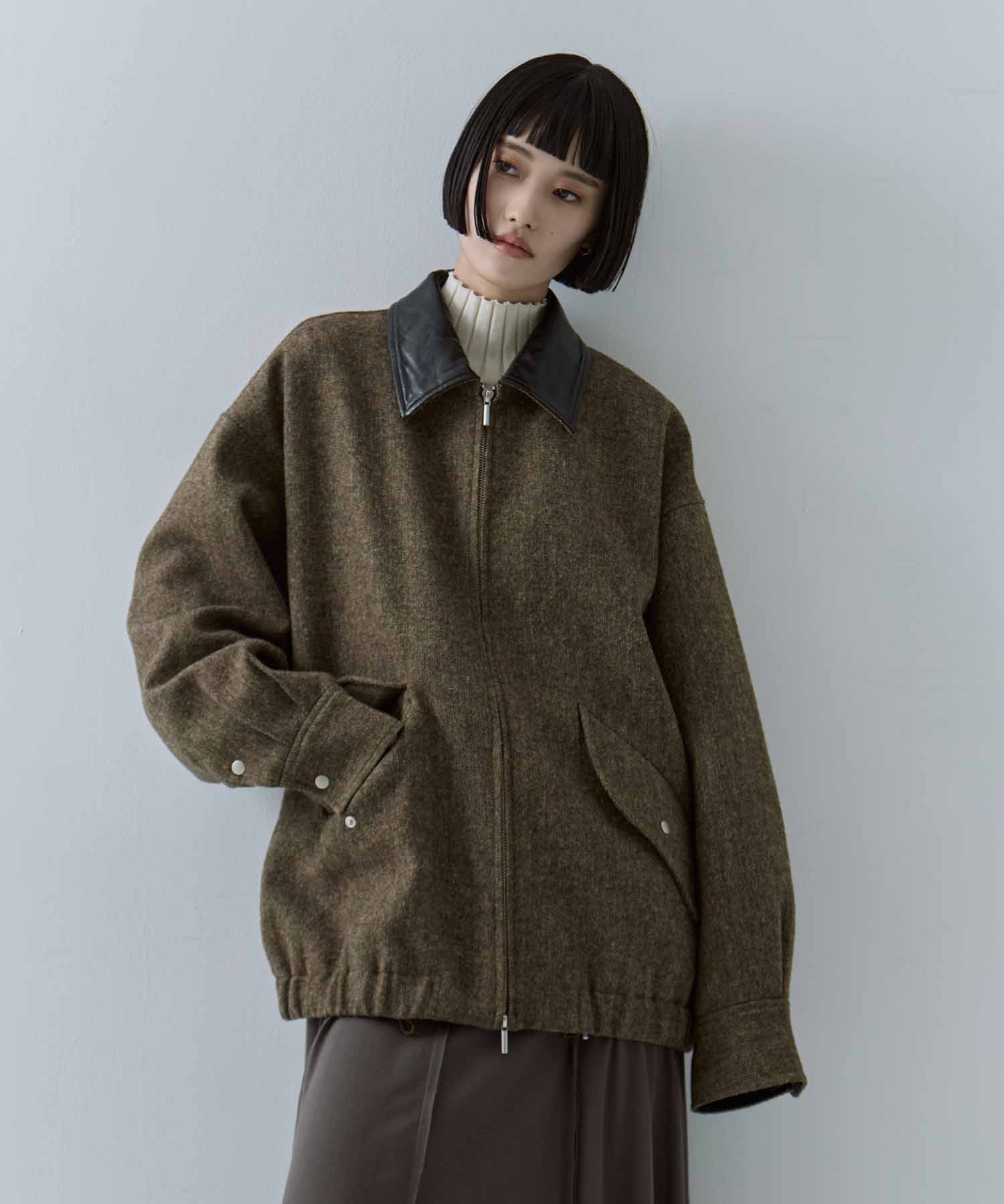 UND TWEED WORK DETAIL BLOUSON