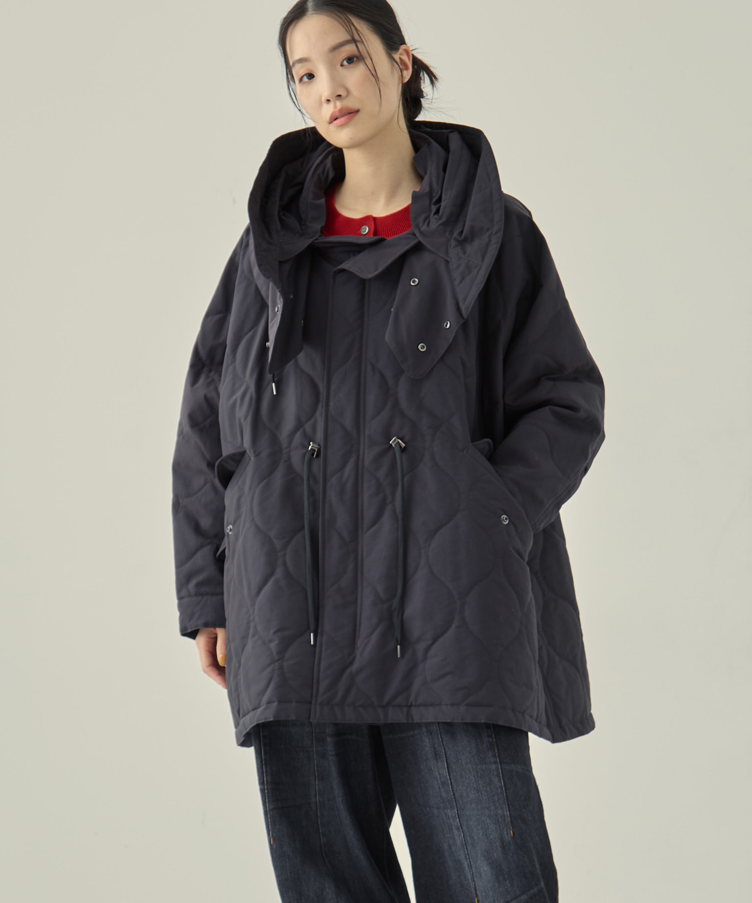 リサイクル60/40クロスキルティング モッズコート