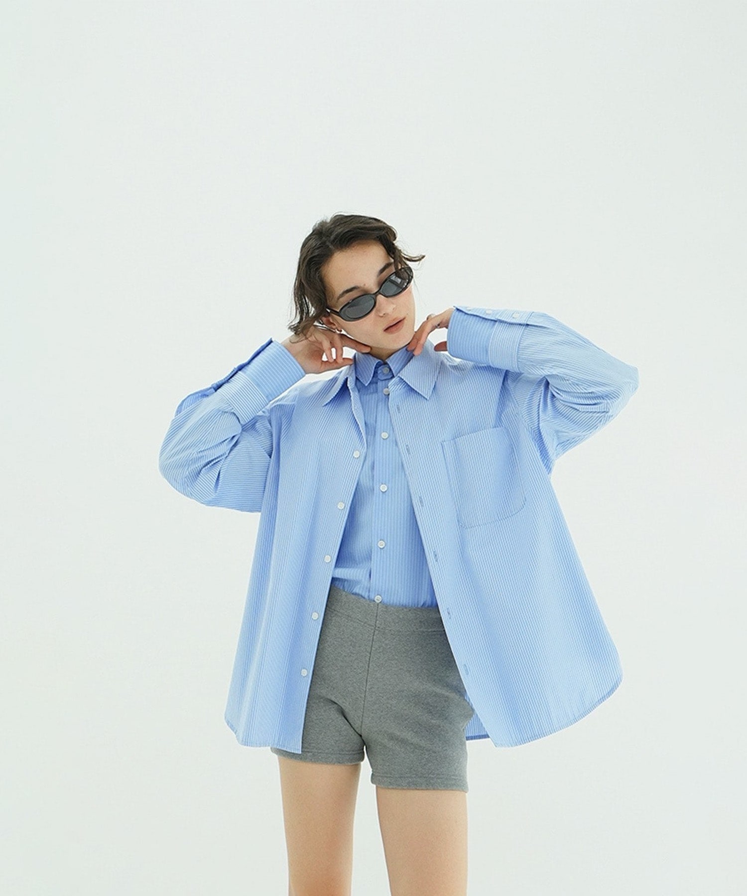 TWO TONE LAYERED SHIRTS