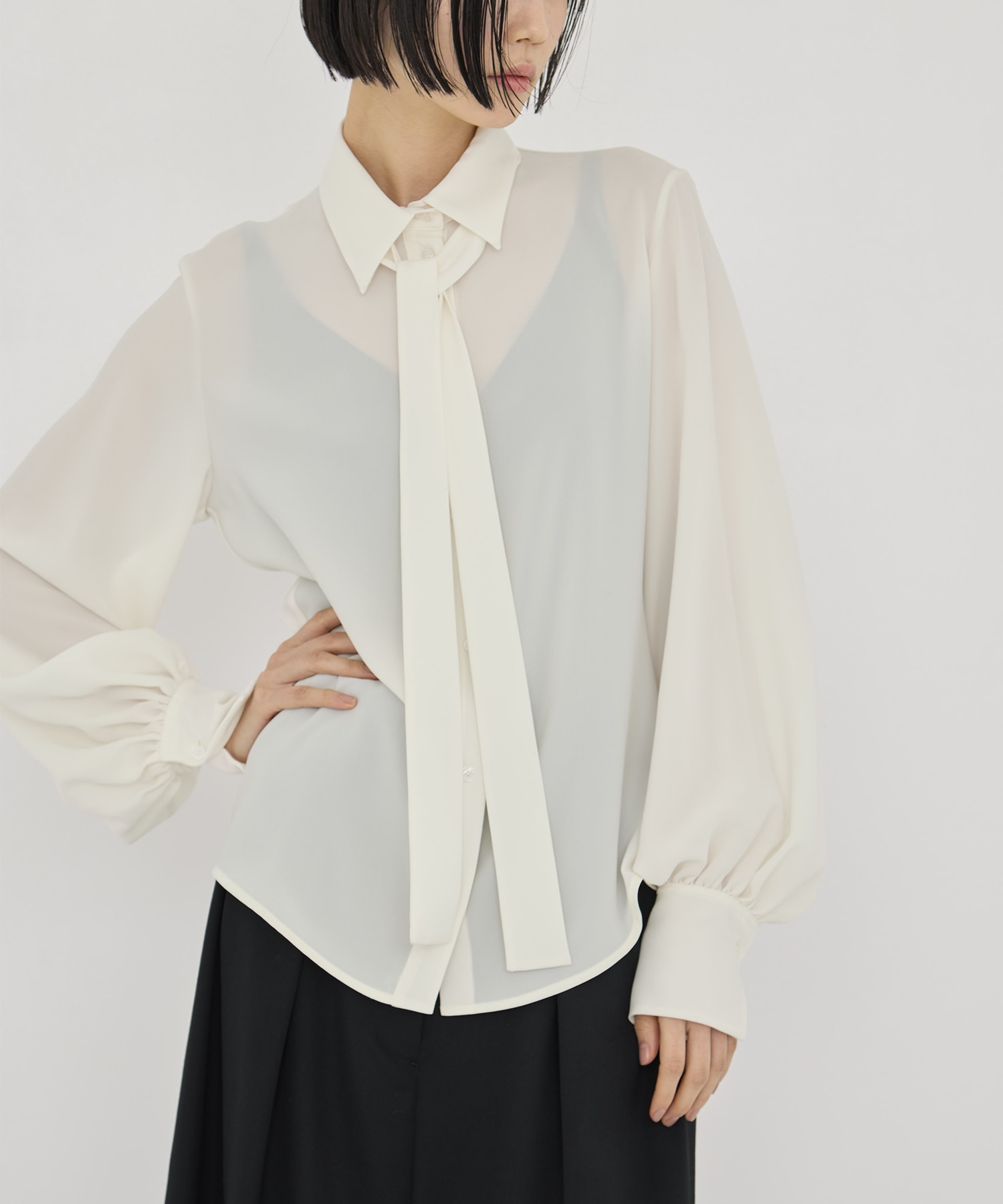 BLACK FORMAL BOWTIE SHIRT