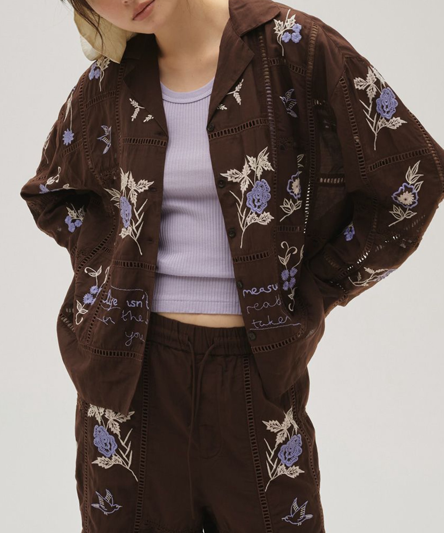 Embroidery Patchwork Shirts