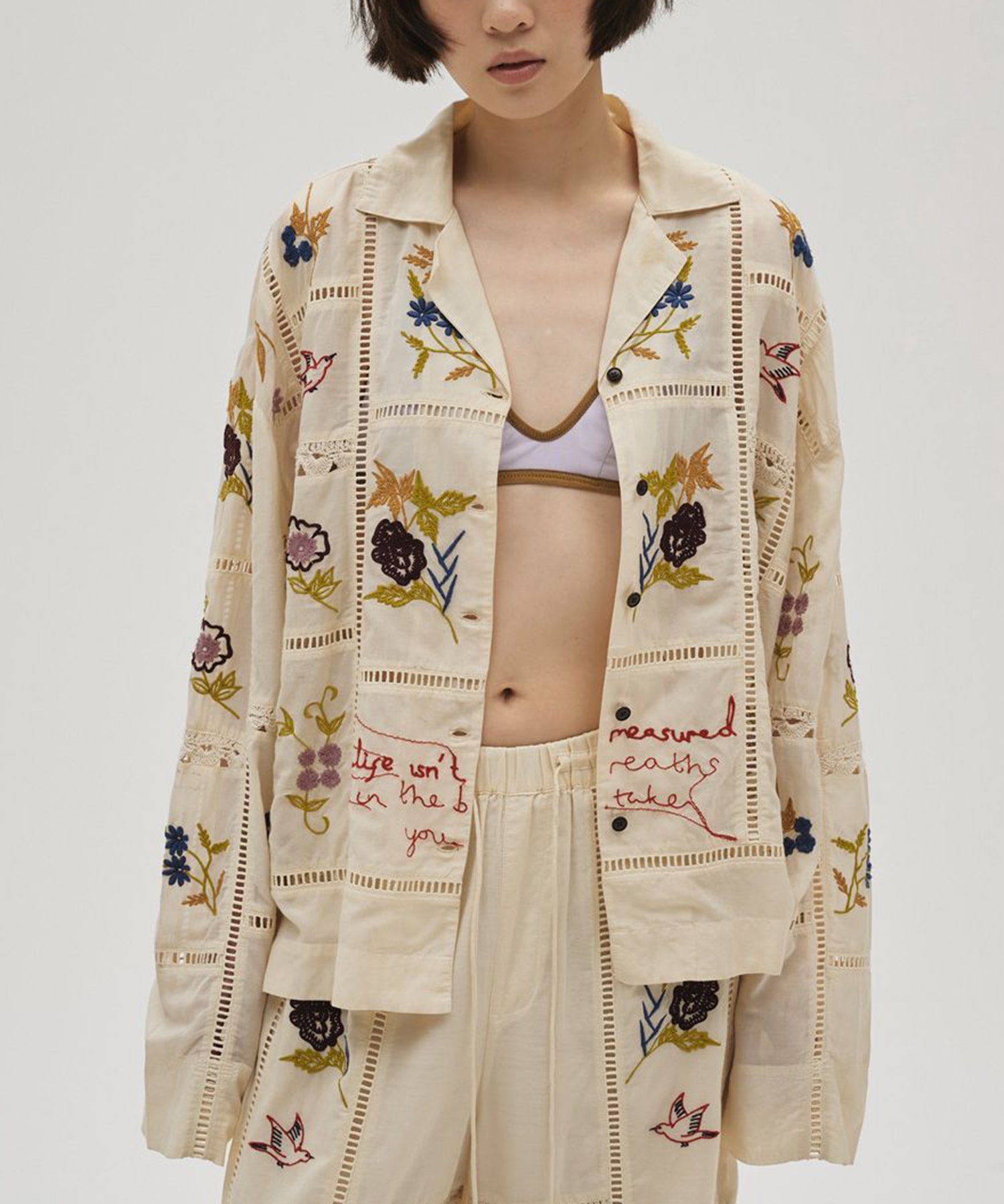 Embroidery Patchwork Shirts