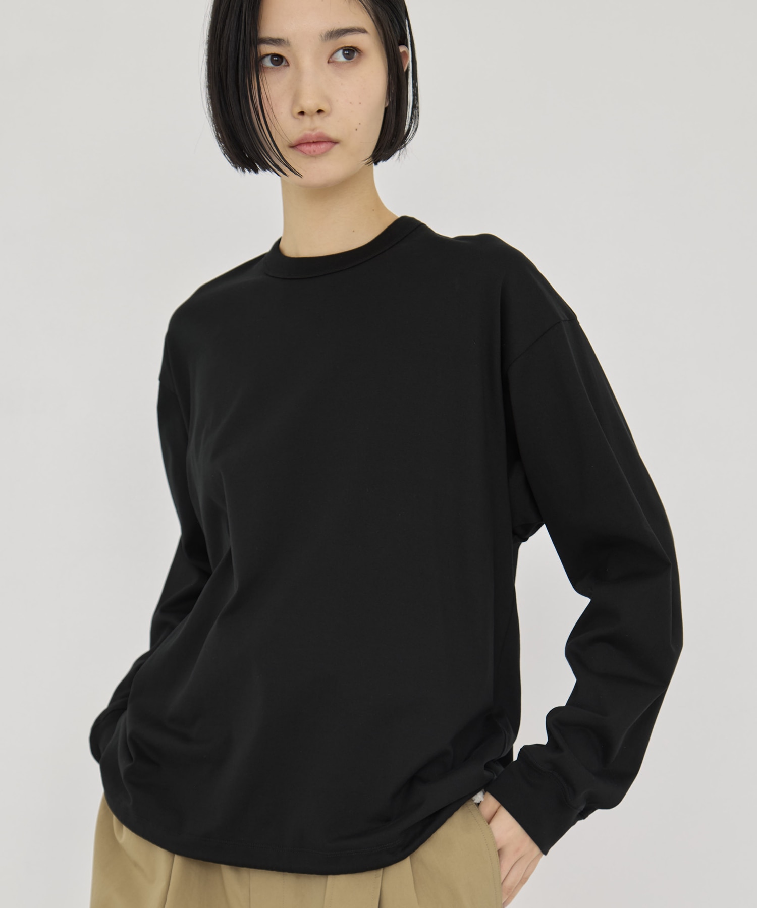 DRAWSTRING LONG TEE